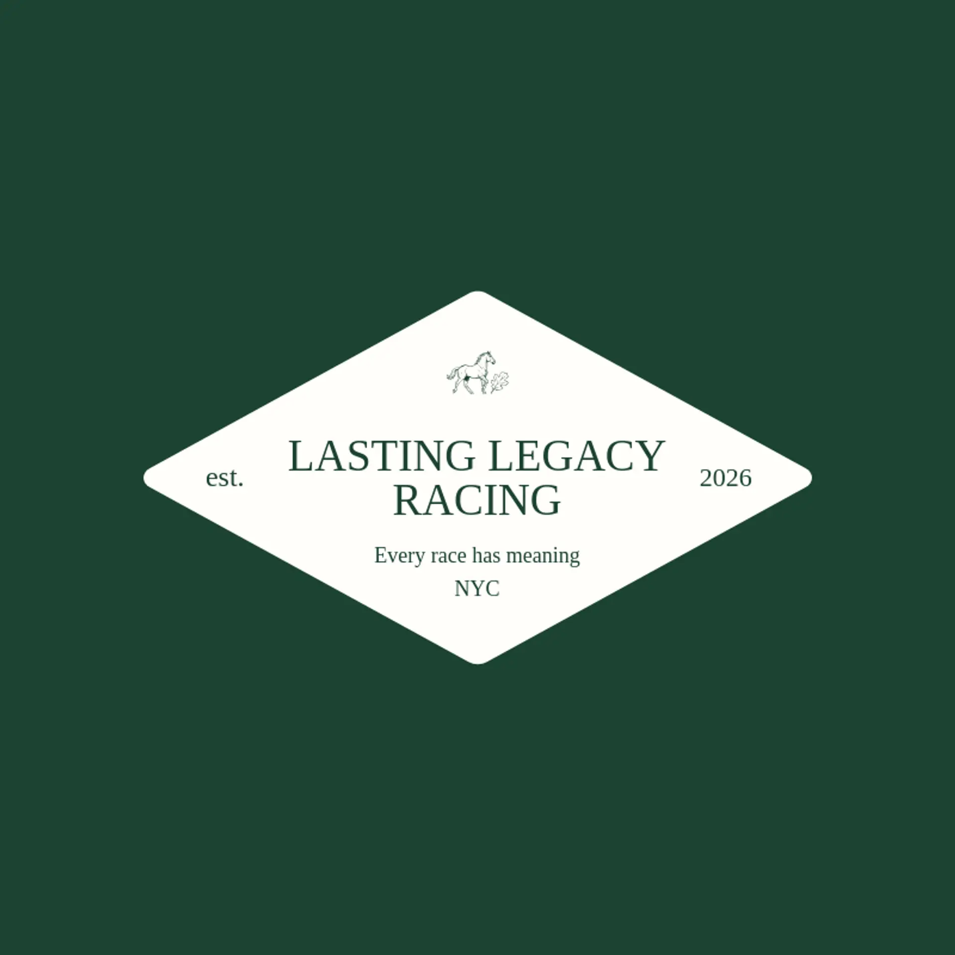 Lasting Legacy Racing logo for derby