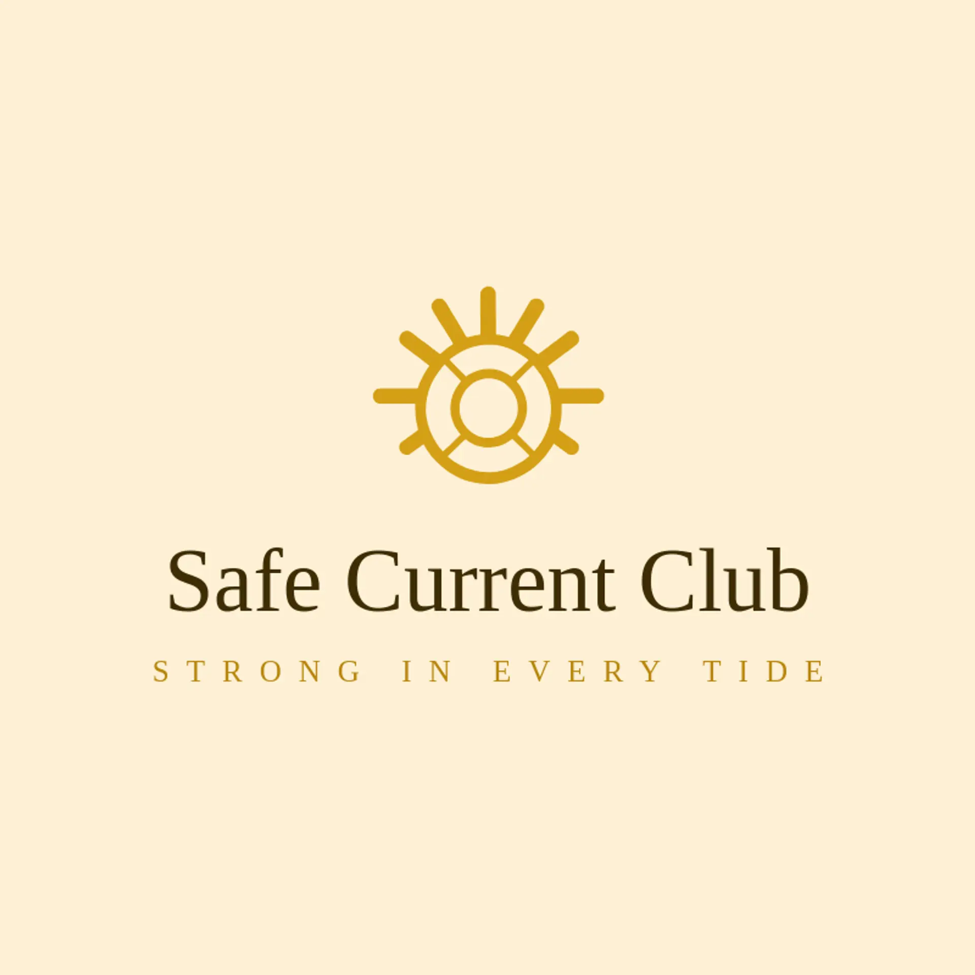 Safe Current Club logo for swimming
