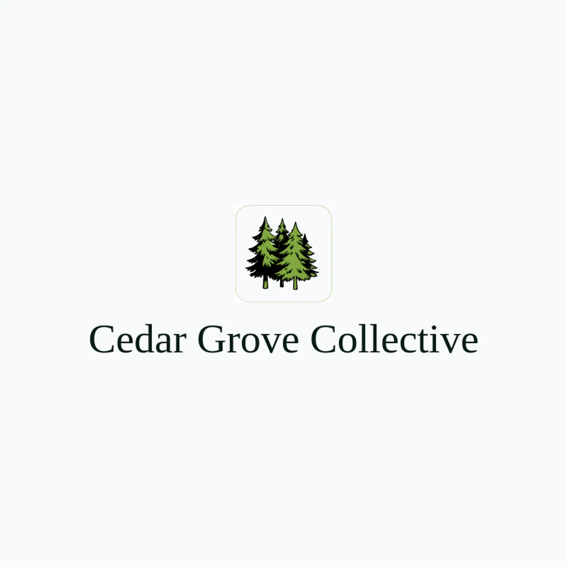 Cedar Grove Collective logo for forest