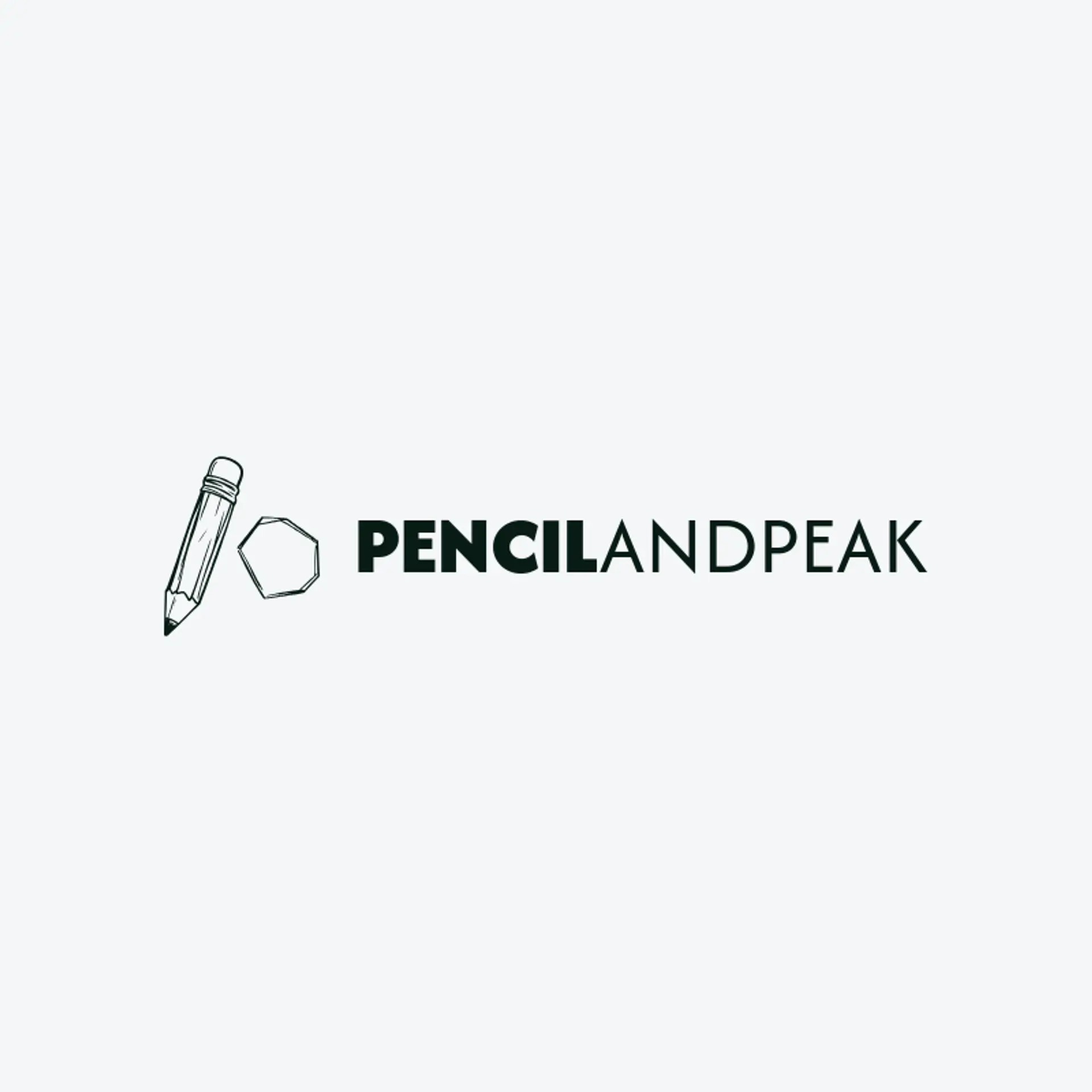 Pencil And Peak logo for hexagon