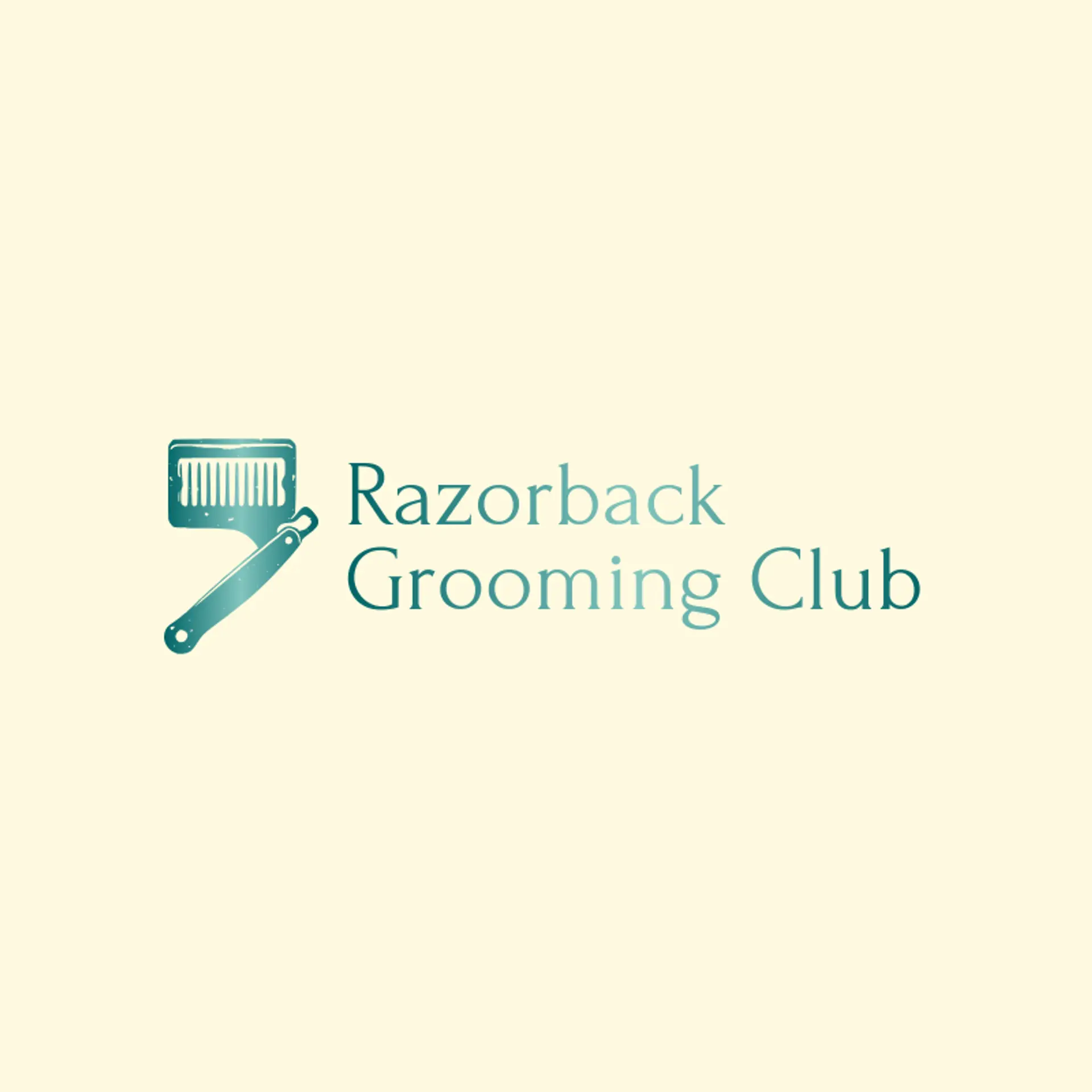 Razorback Grooming Club logo for razor