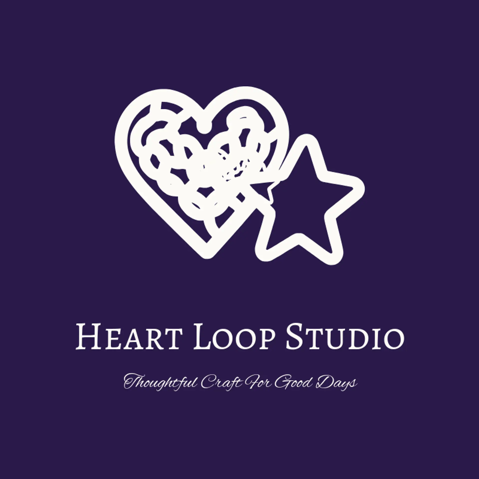 Heart Loop Studio logo for crochet