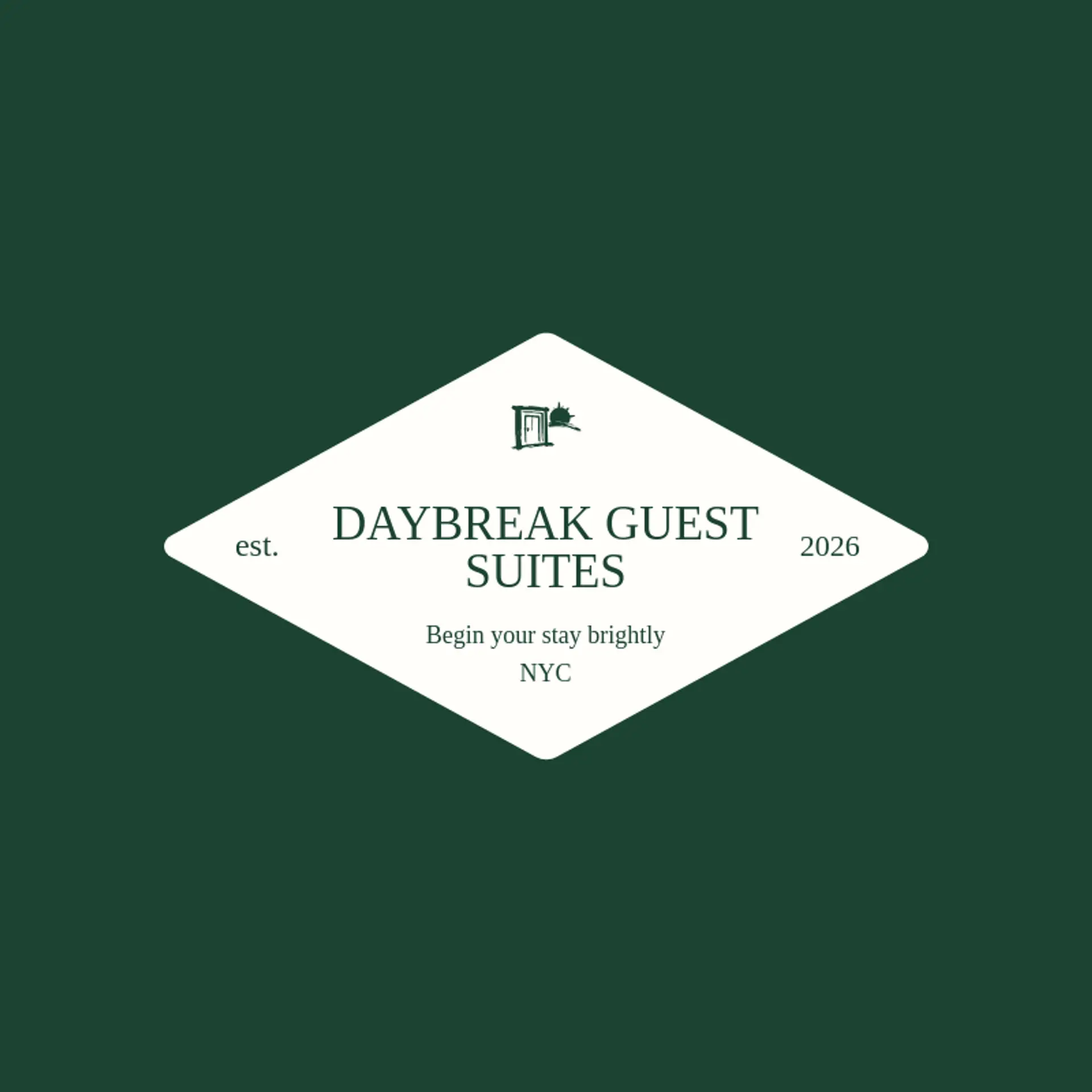 Daybreak Guest Suites logo for hospitality