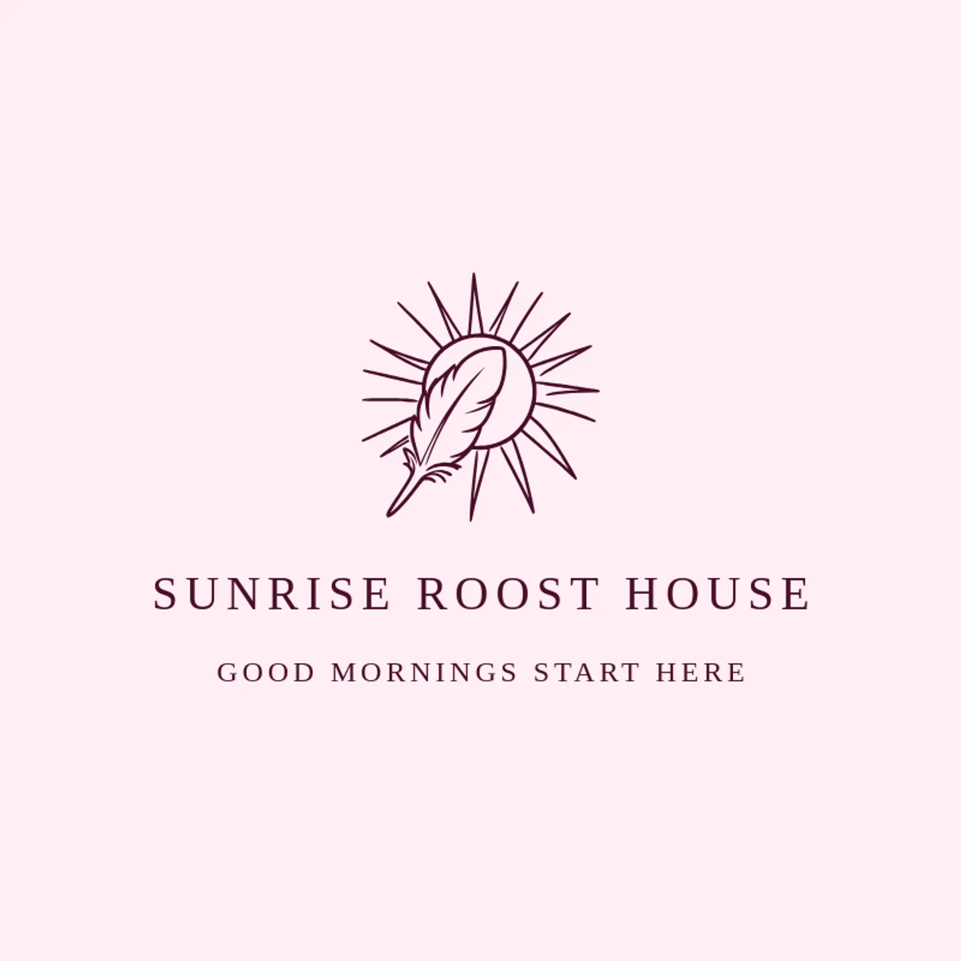 Sunrise Roost House logo for rooster