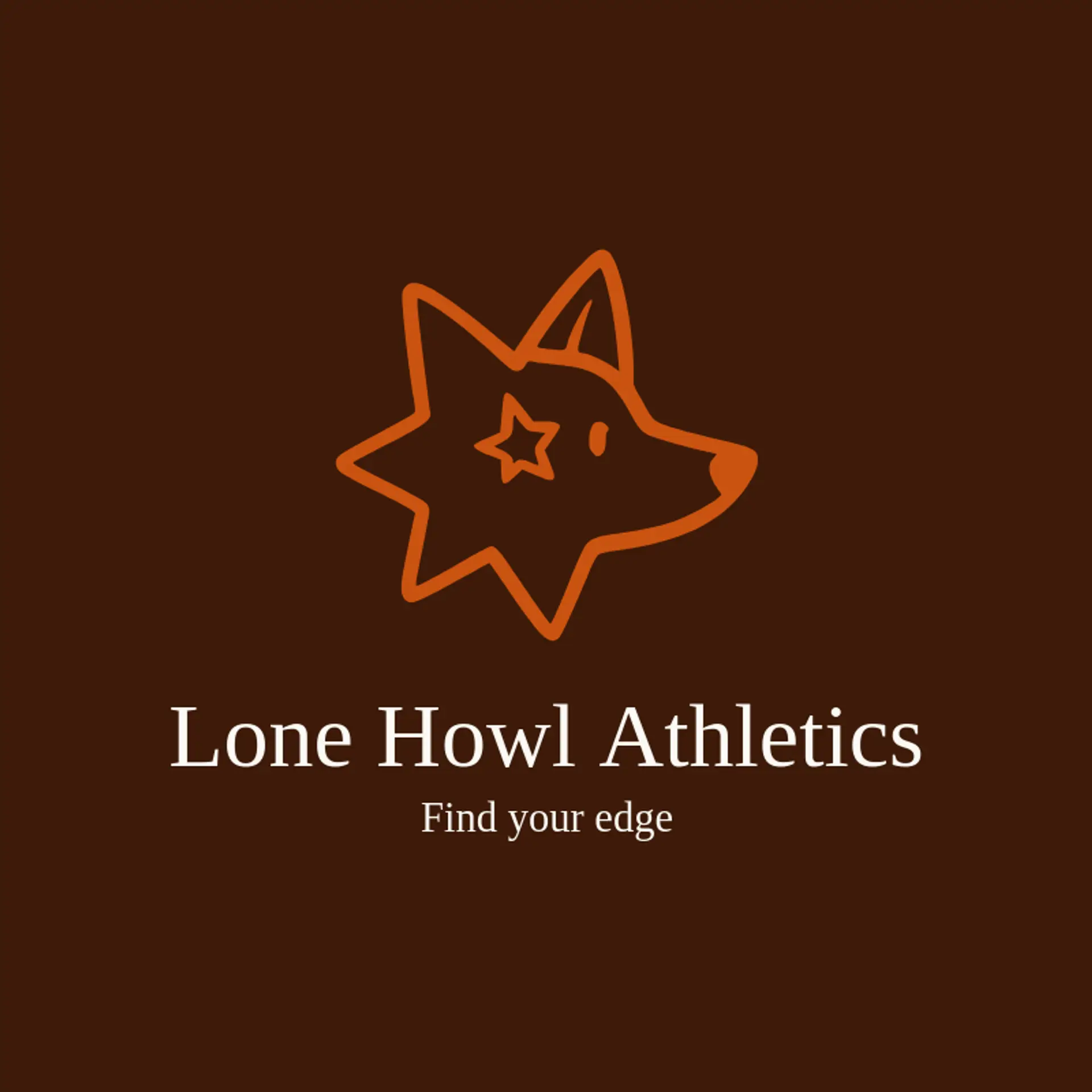 Lone Howl Athletics logo for wolf head