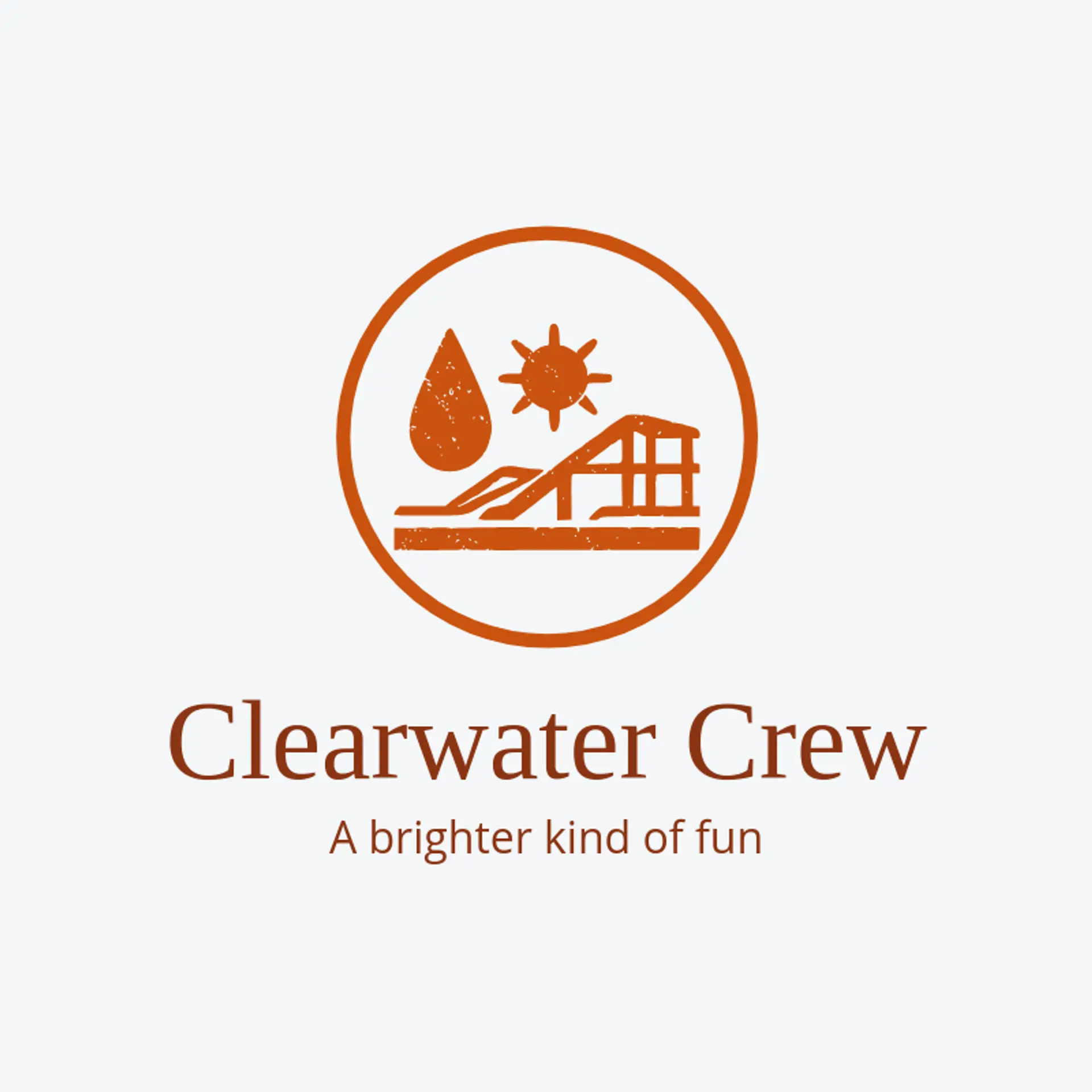 Clearwater Crew logo for water park