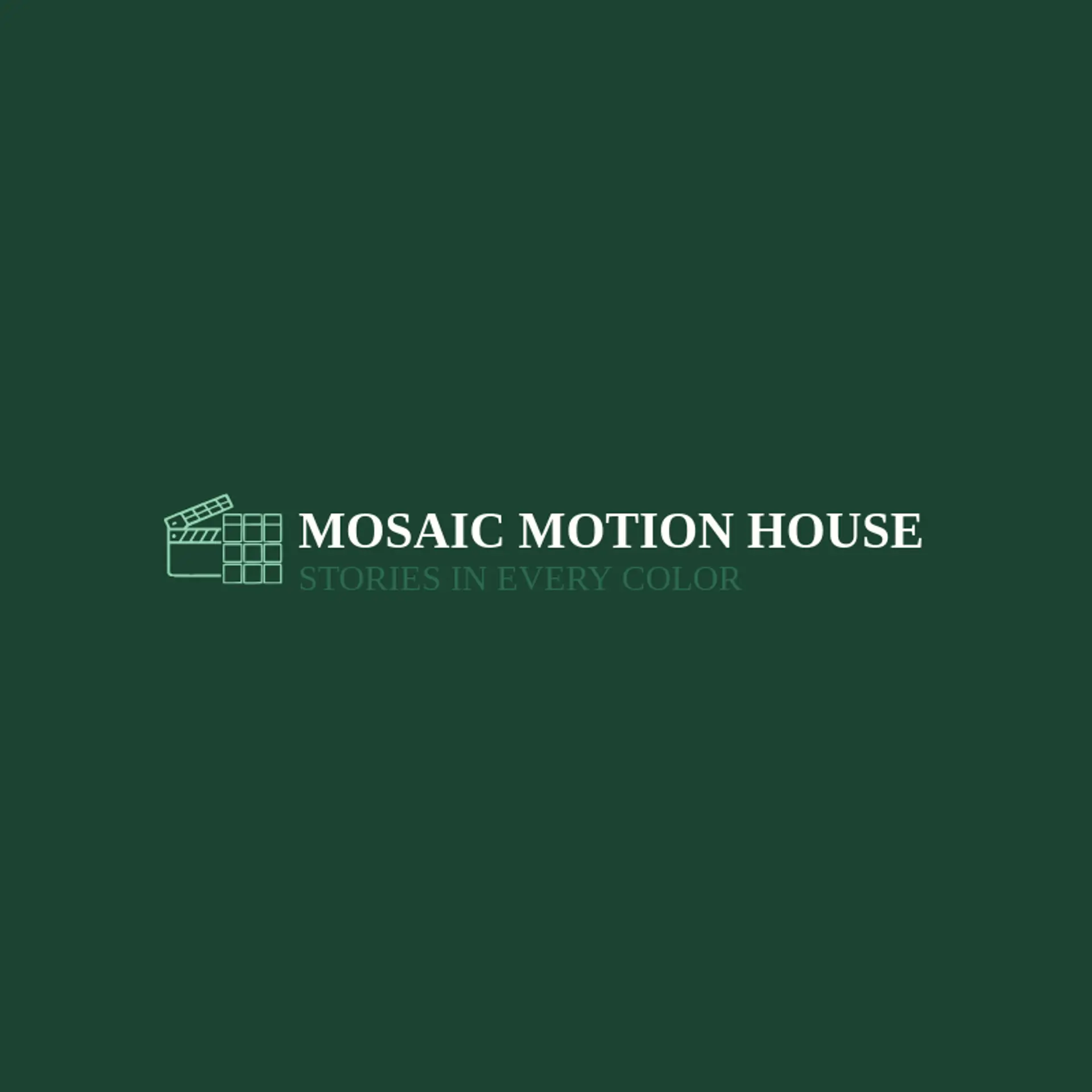 Mosaic Motion House logo for media company
