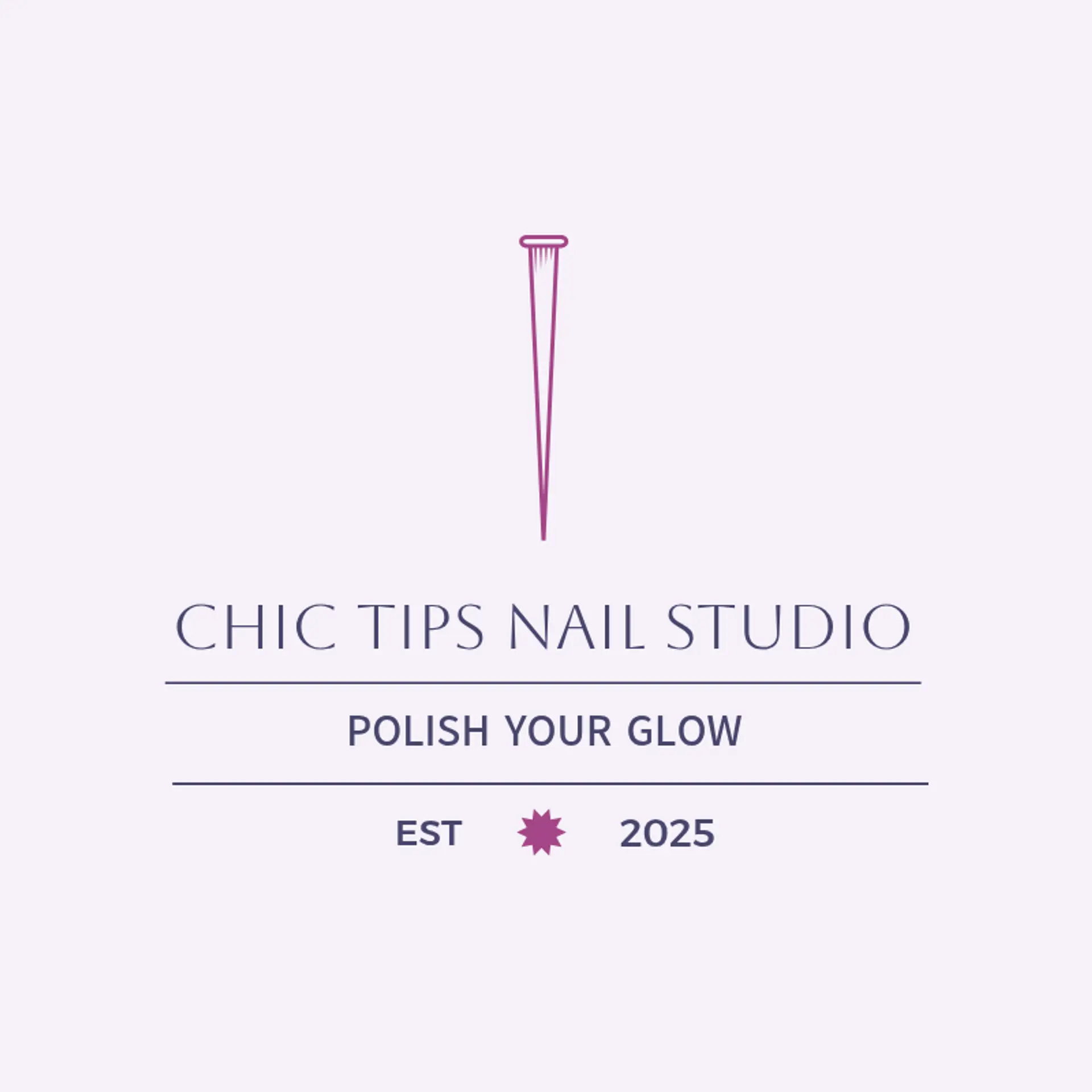 Chic Tips Nail Studio logo for nail salon