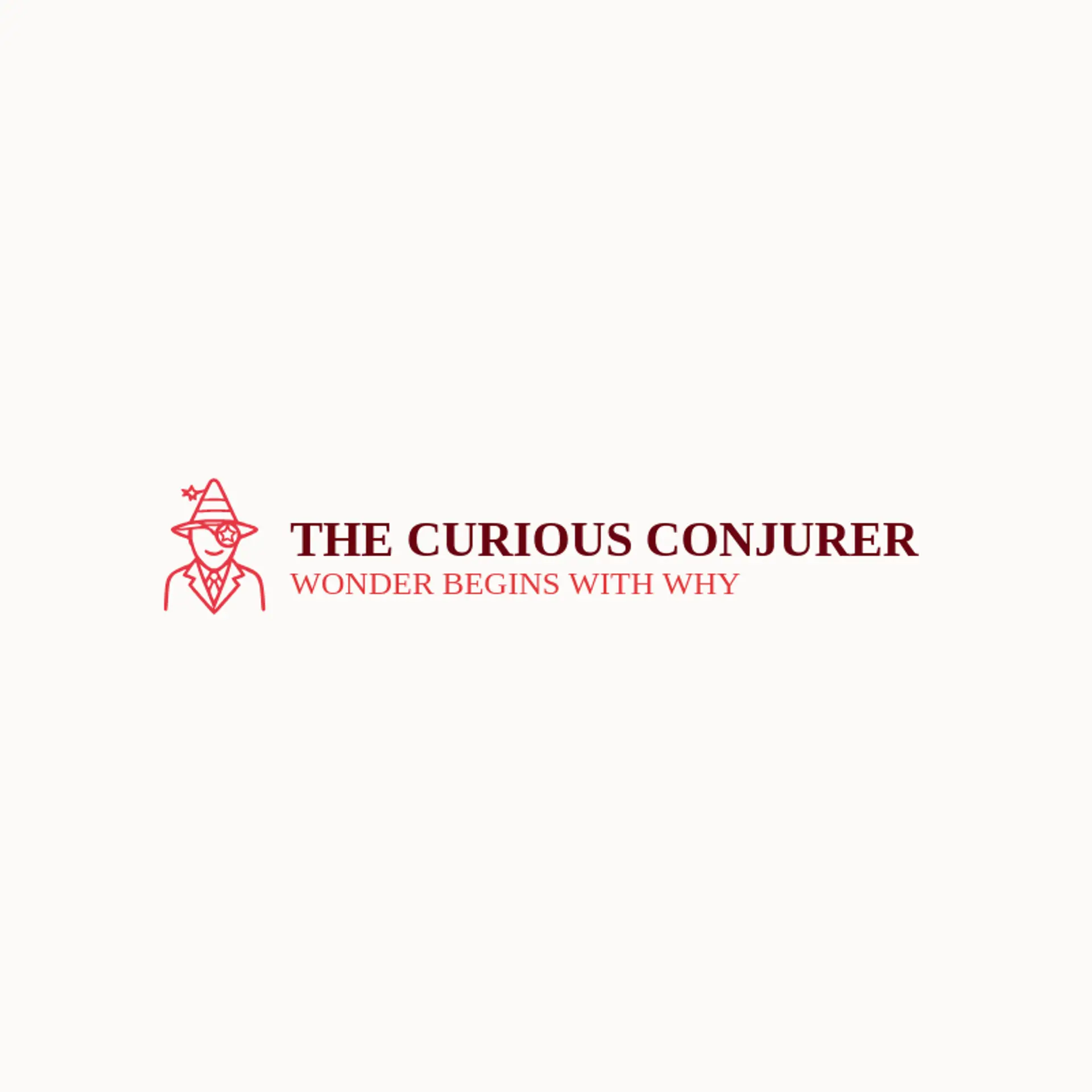 The Curious Conjurer logo for magician