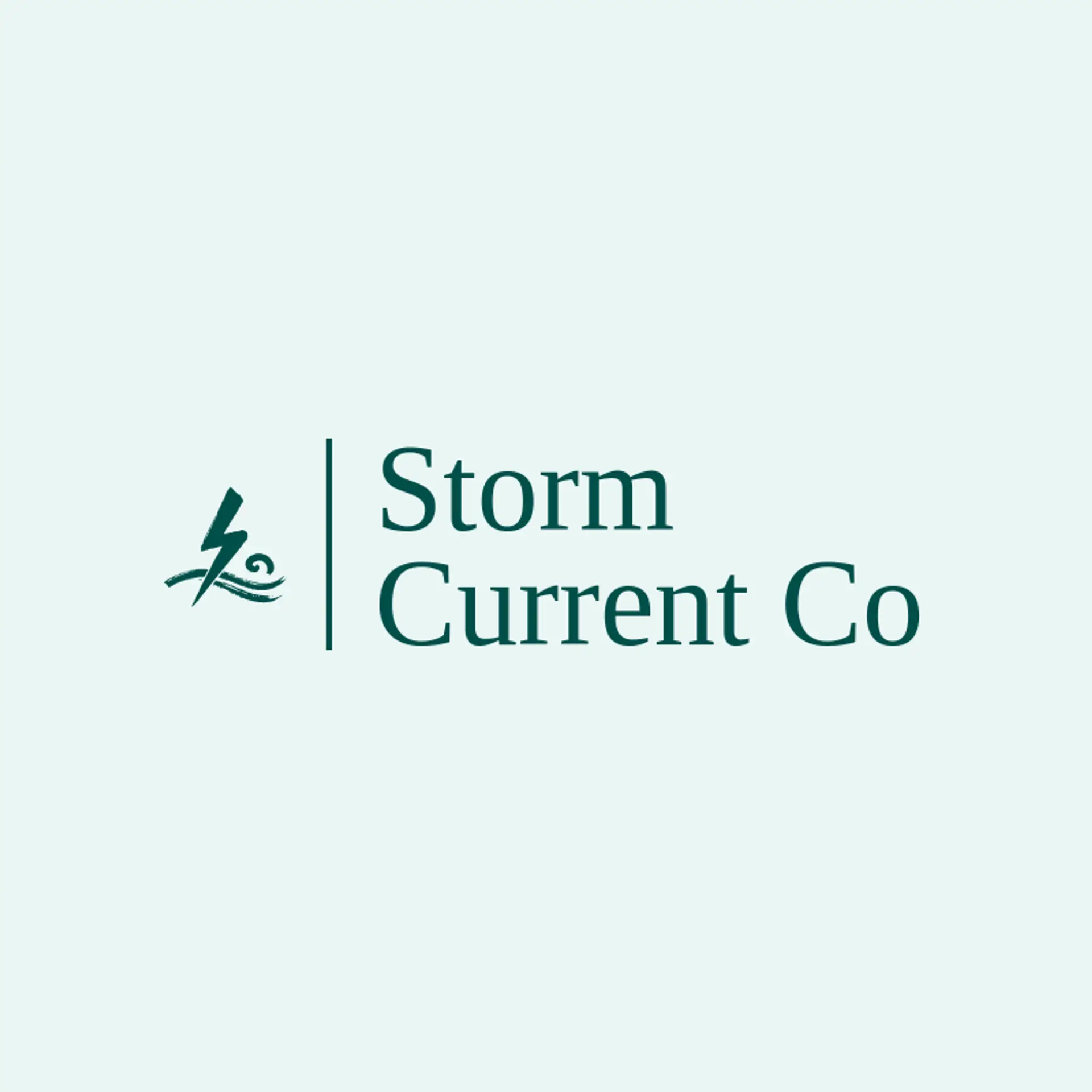 Storm Current Co logo for drip