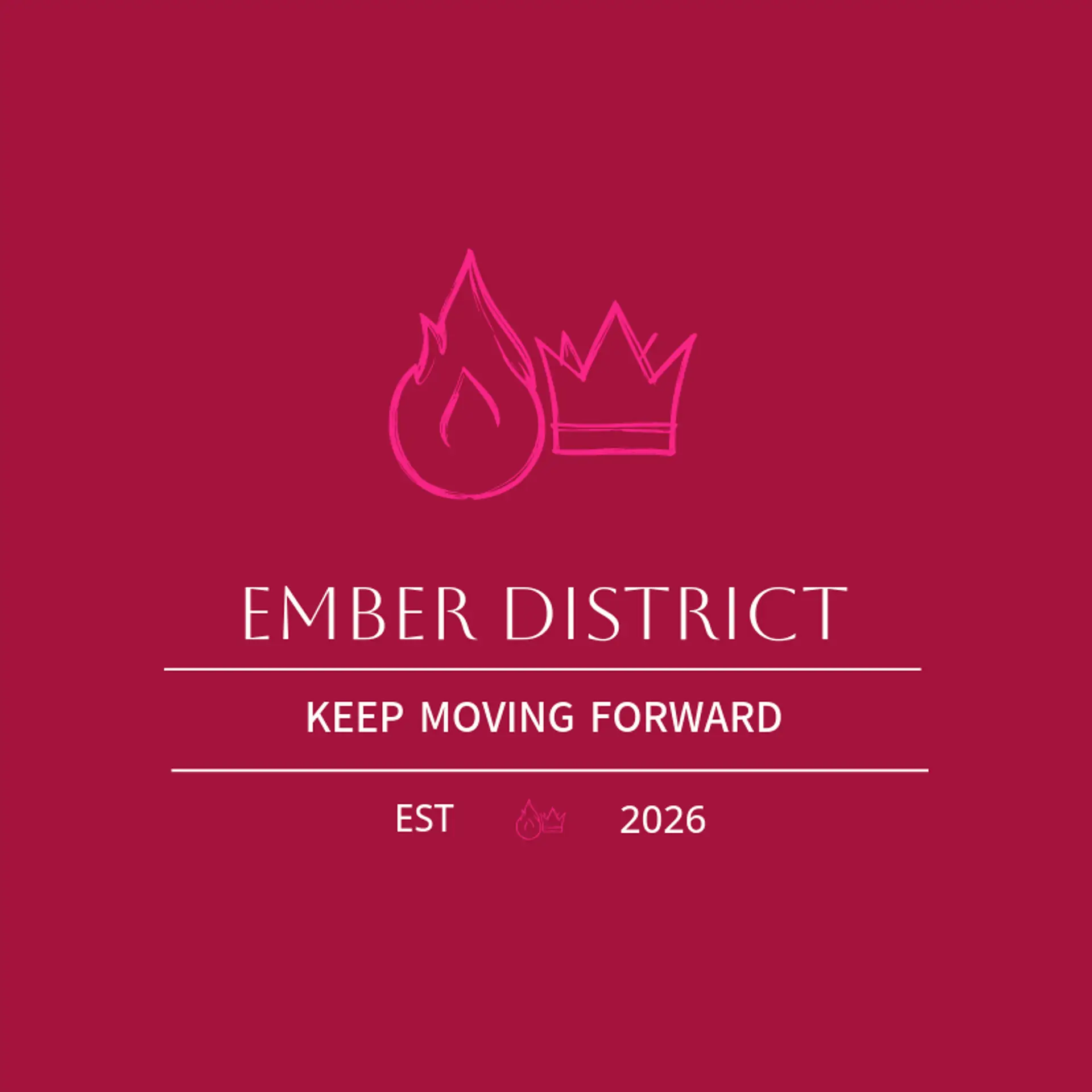 Ember District logo for streetwear