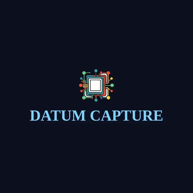 The tech company name Datum Capture as a branded logo with a color icon