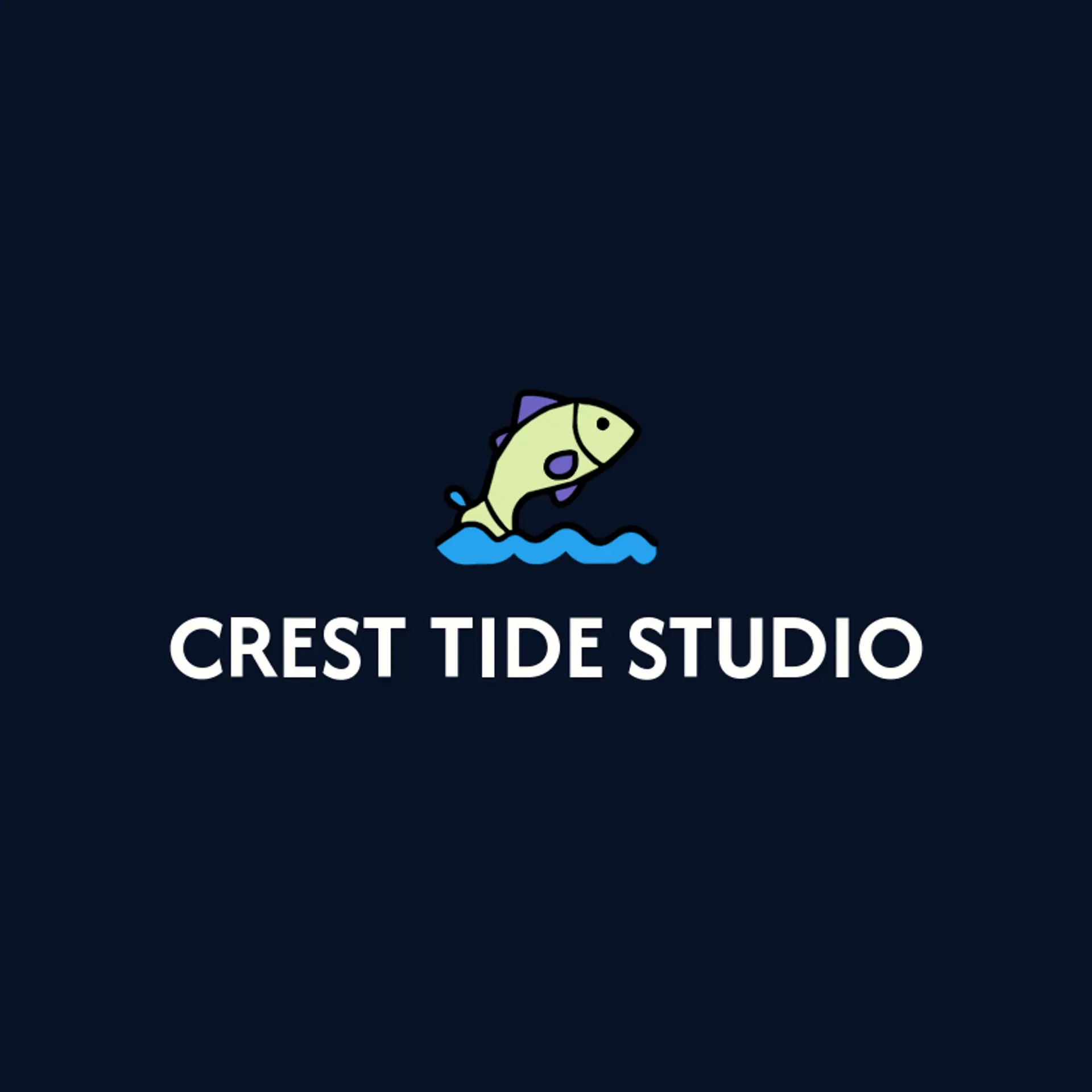 Crest Tide Studio logo for waves