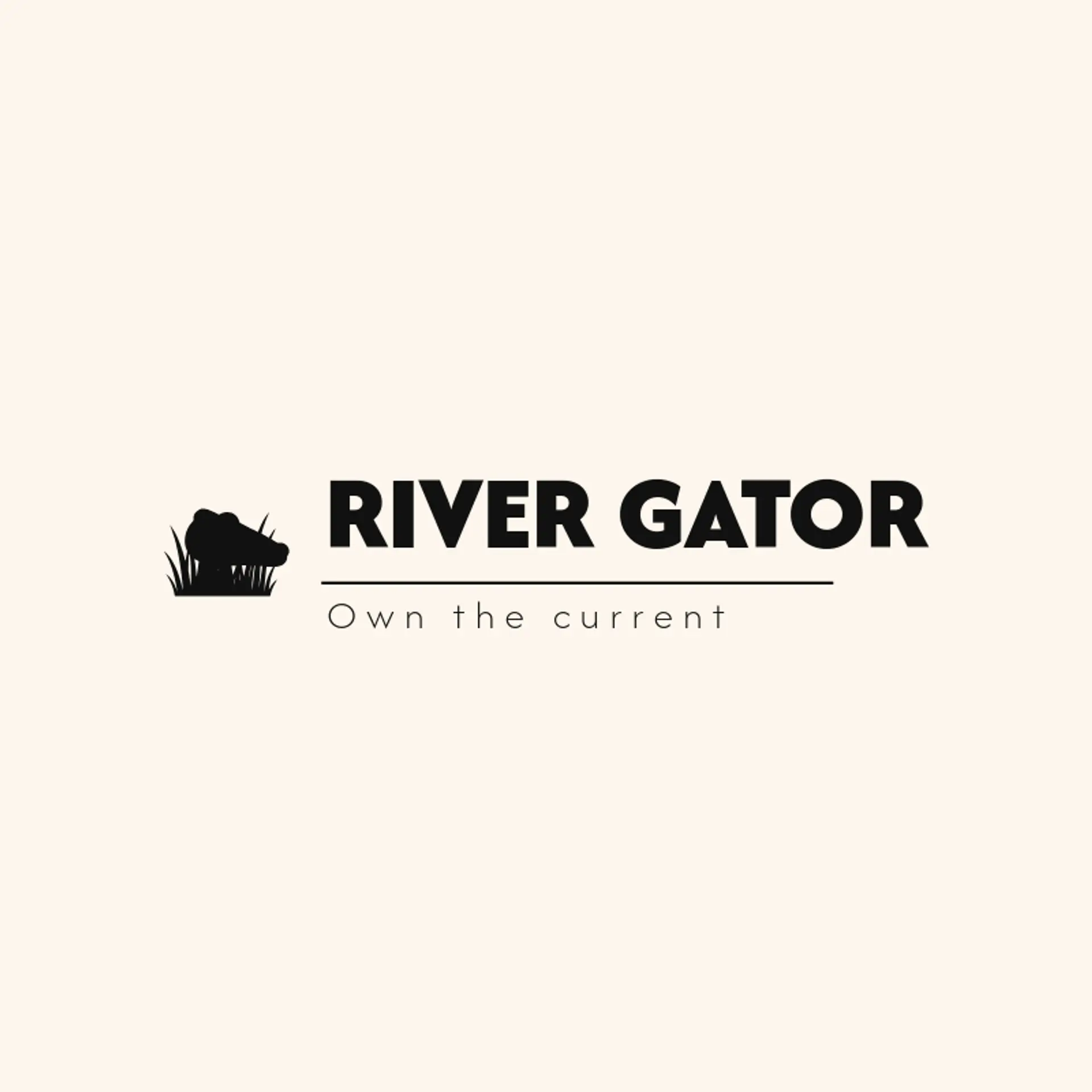 River Gator logo for alligator