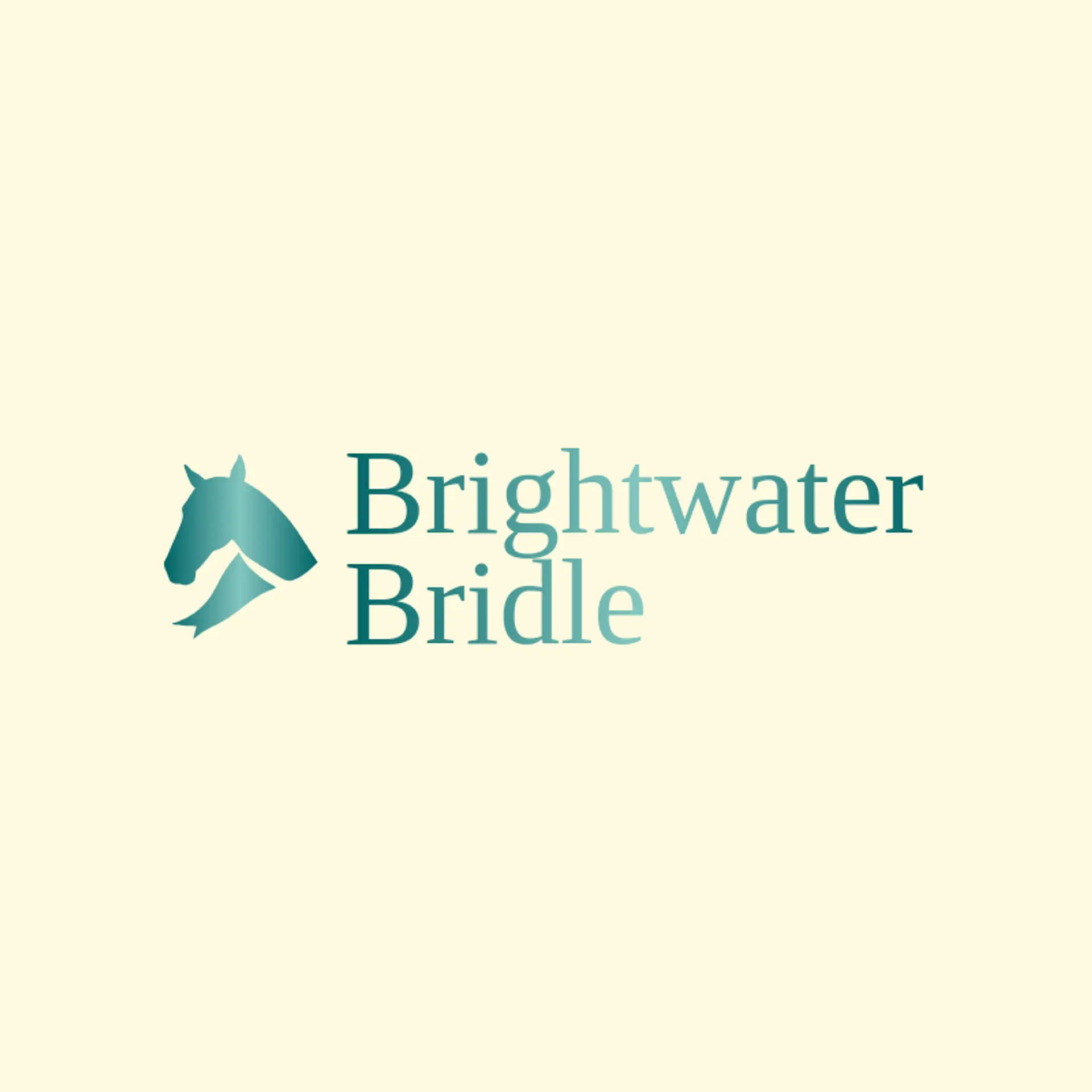Brightwater Bridle logo for horse head