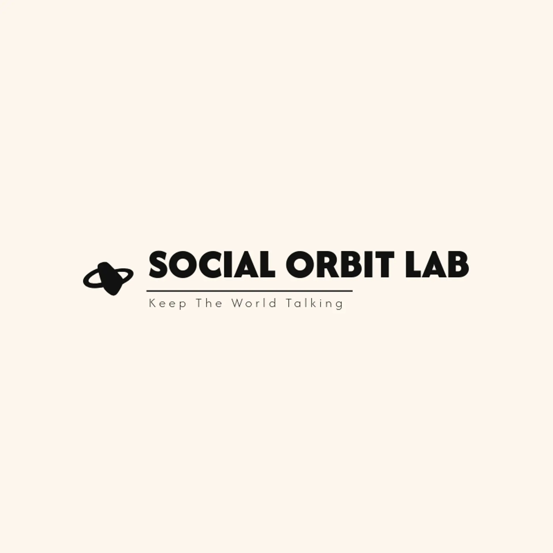 Social Orbit Lab logo for social media
