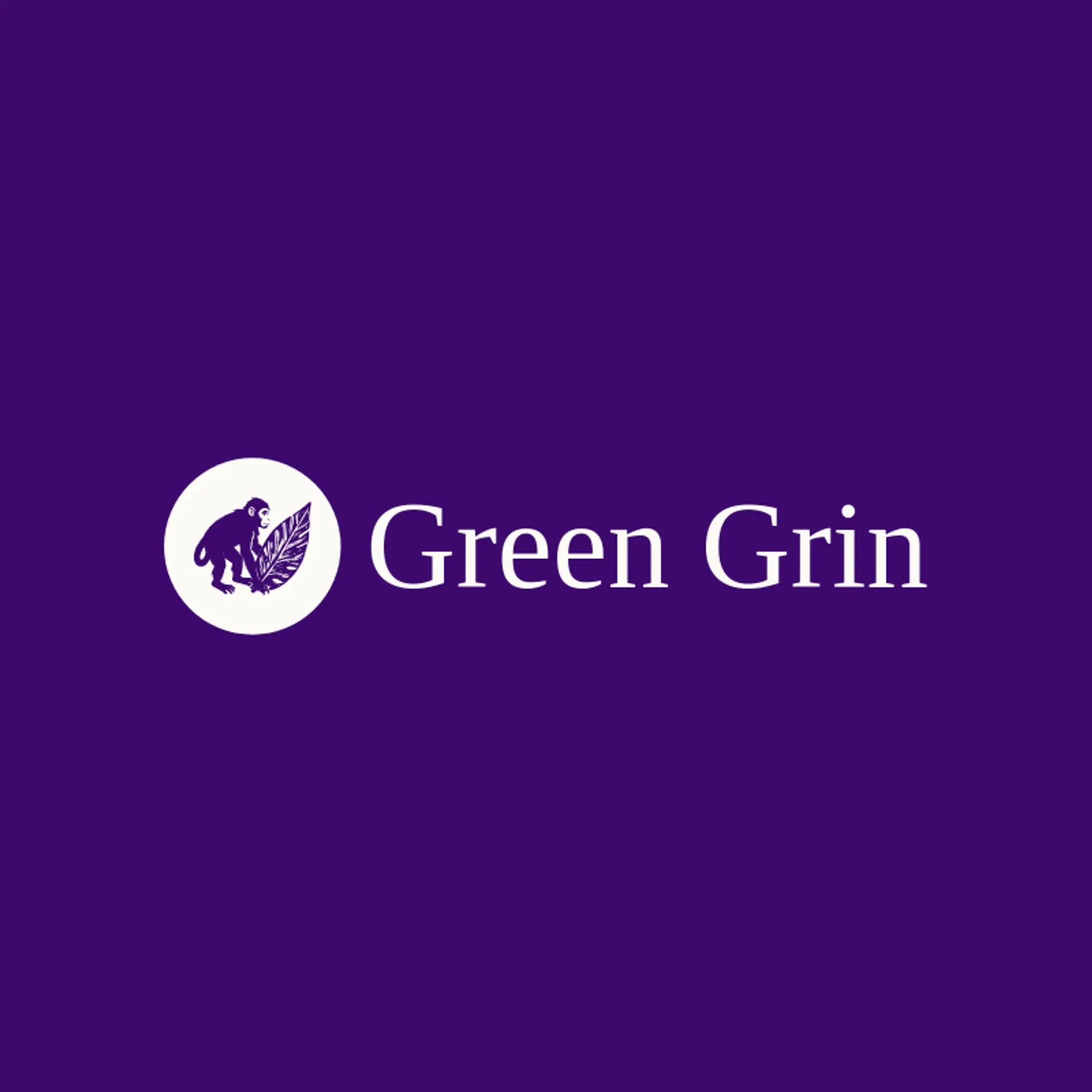 Green Grin logo for monkey