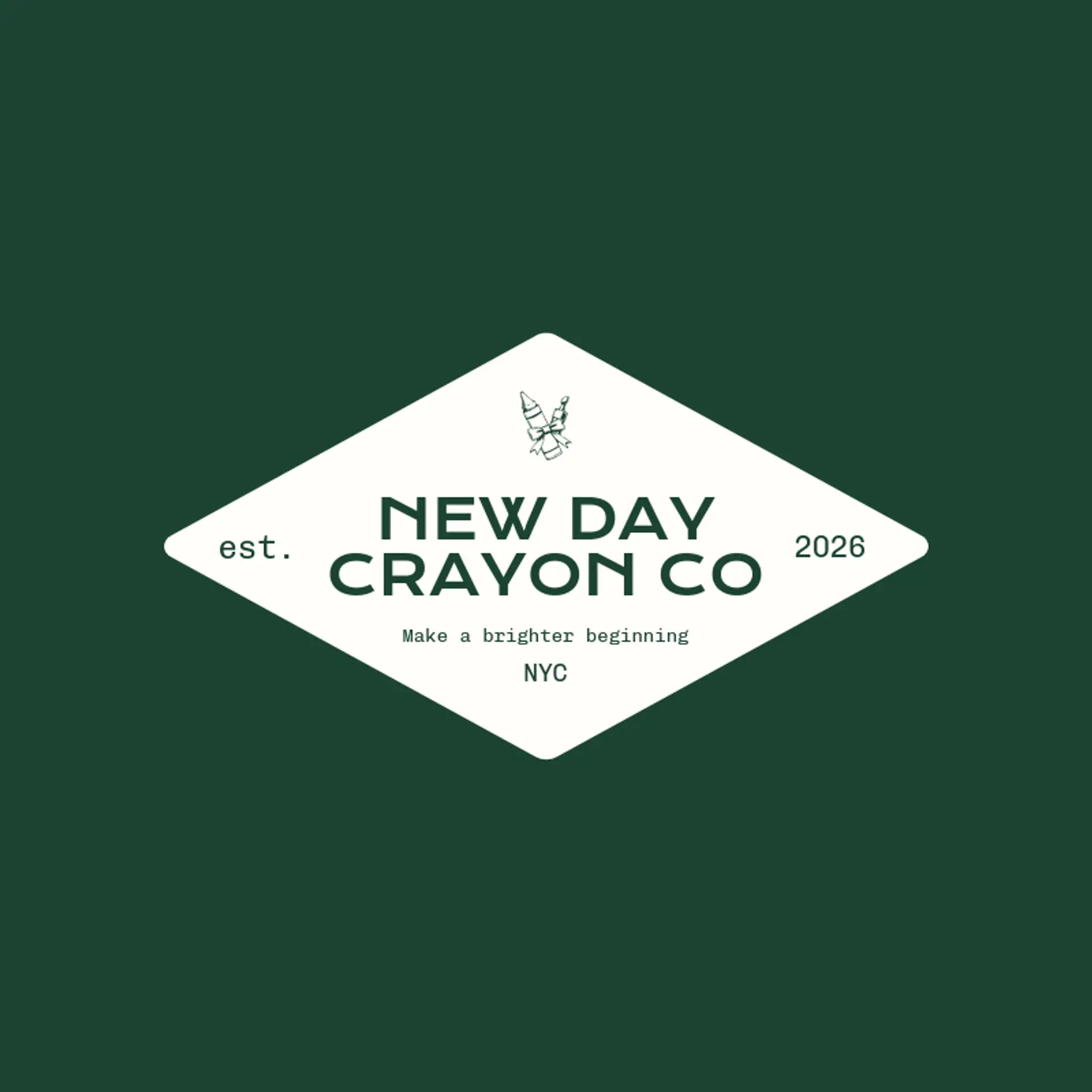 New Day Crayon Co logo for crayon
