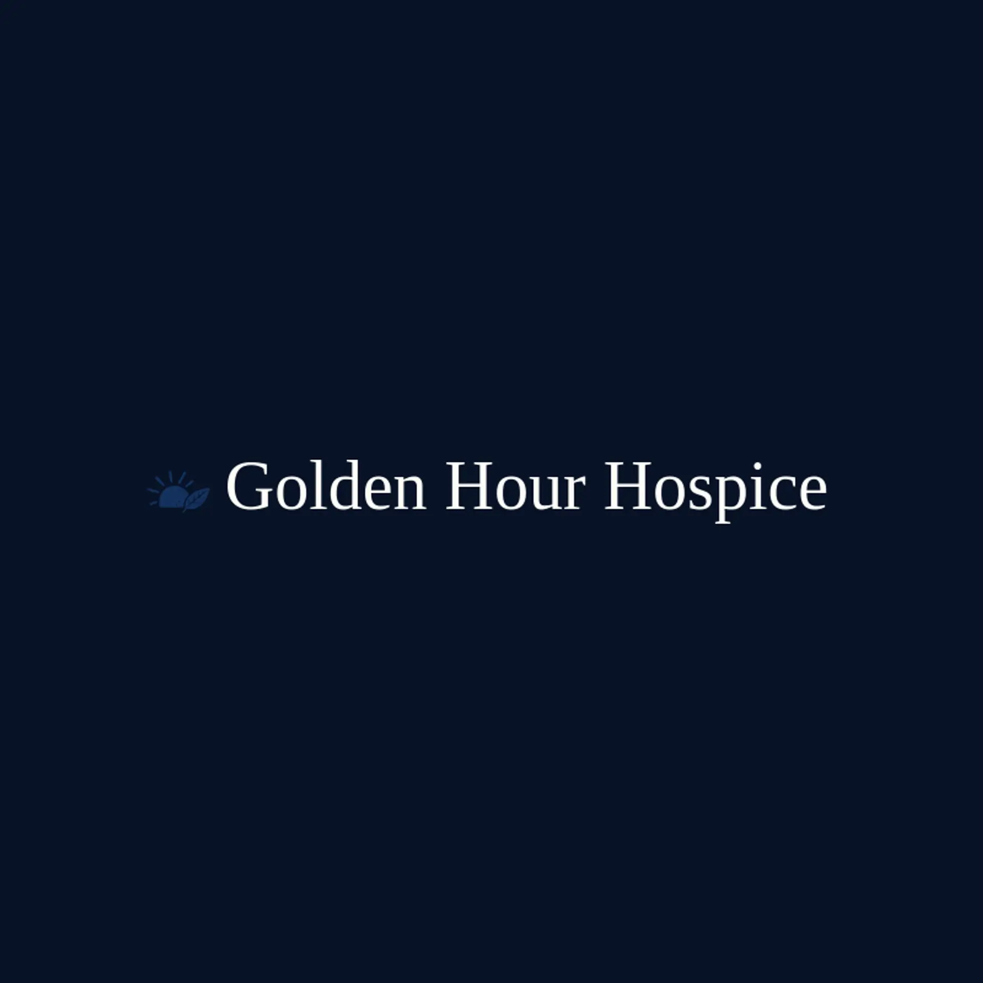 Golden Hour Hospice logo for hospice