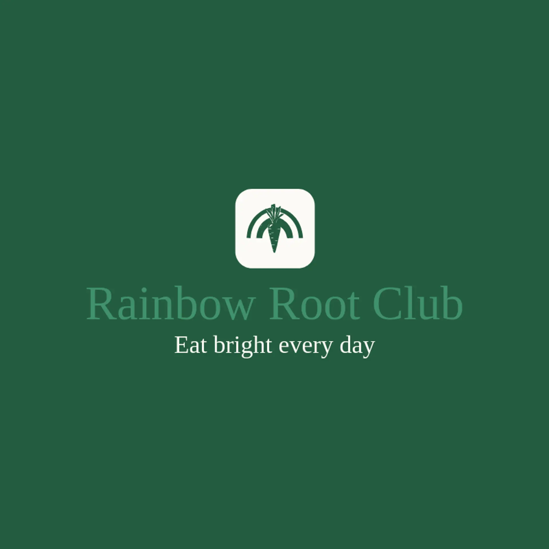 Rainbow Root Club logo for carrot