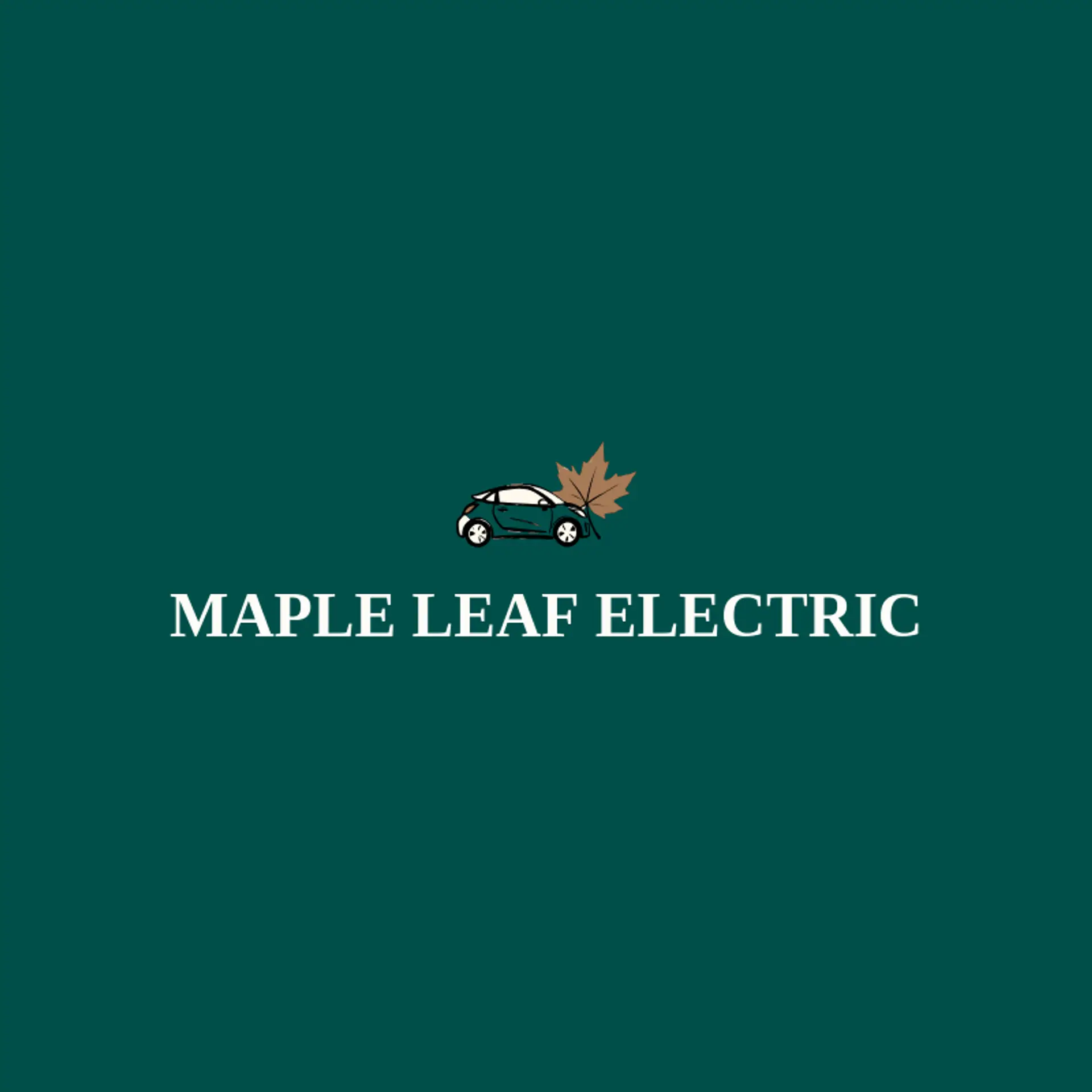 Maple Leaf Electric logo for electric car
