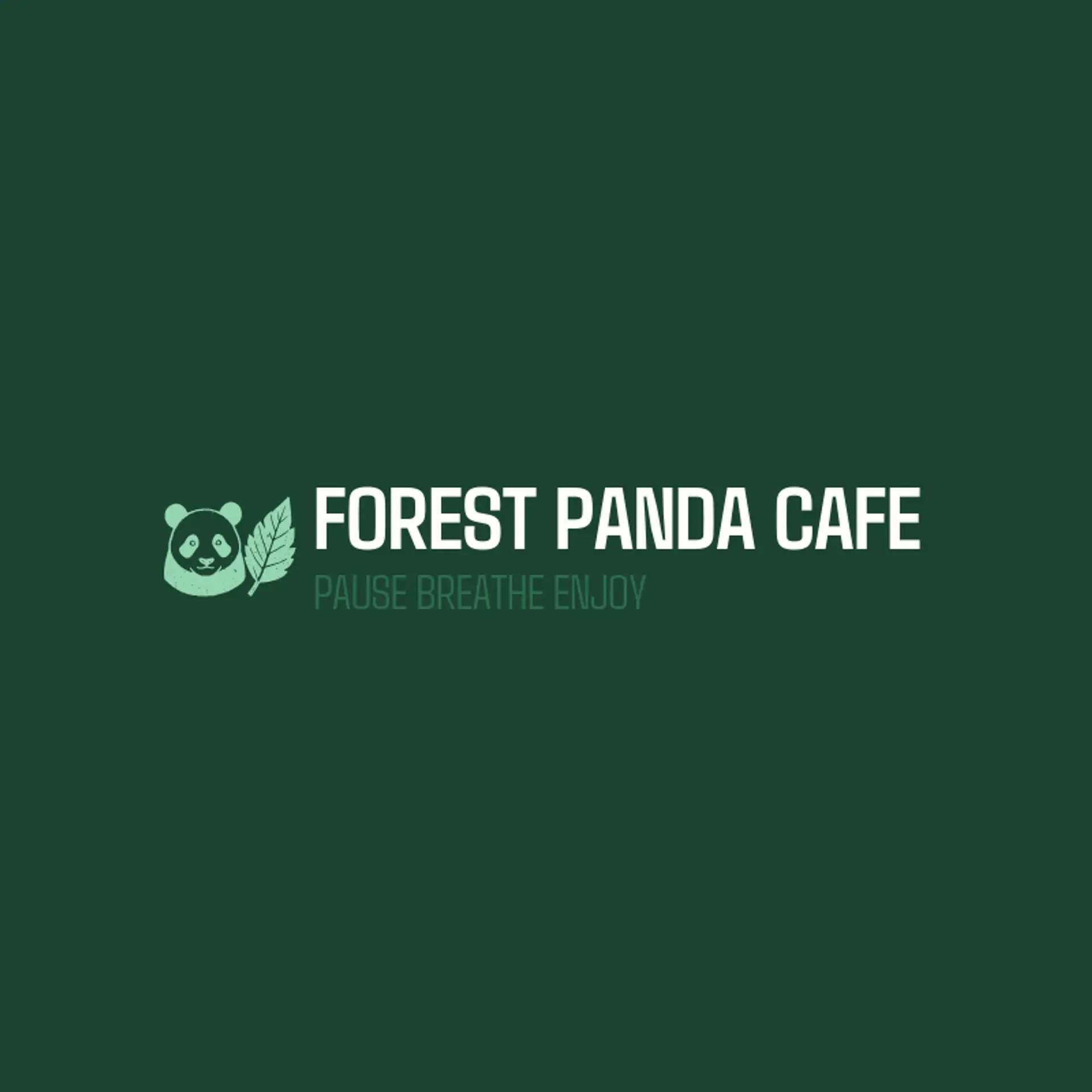 Forest Panda Cafe logo for panda