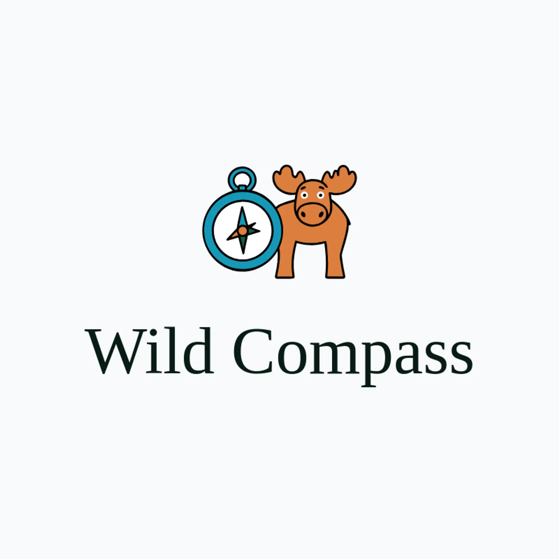 Wild Compass logo for moose