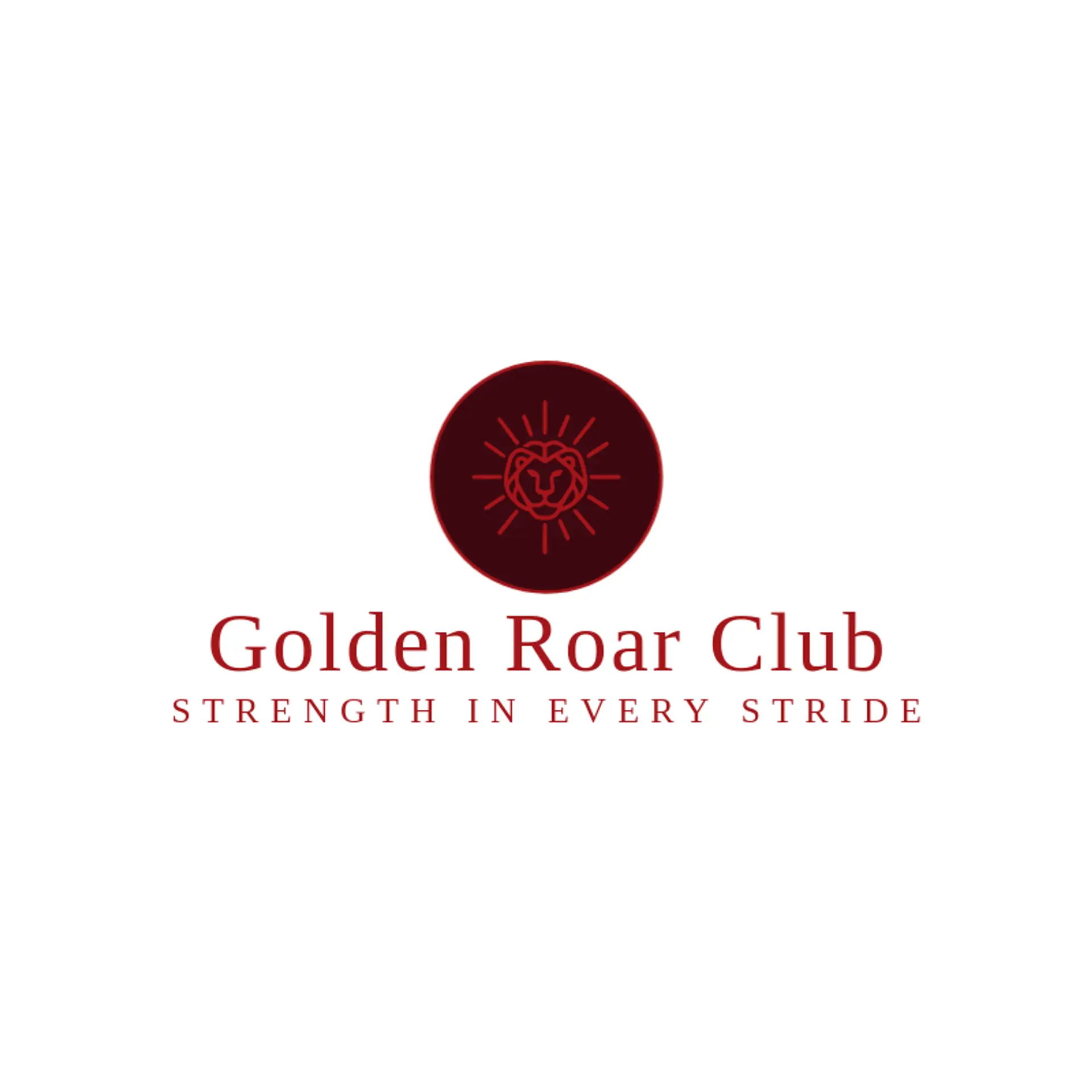 Golden Roar Club logo for lion head