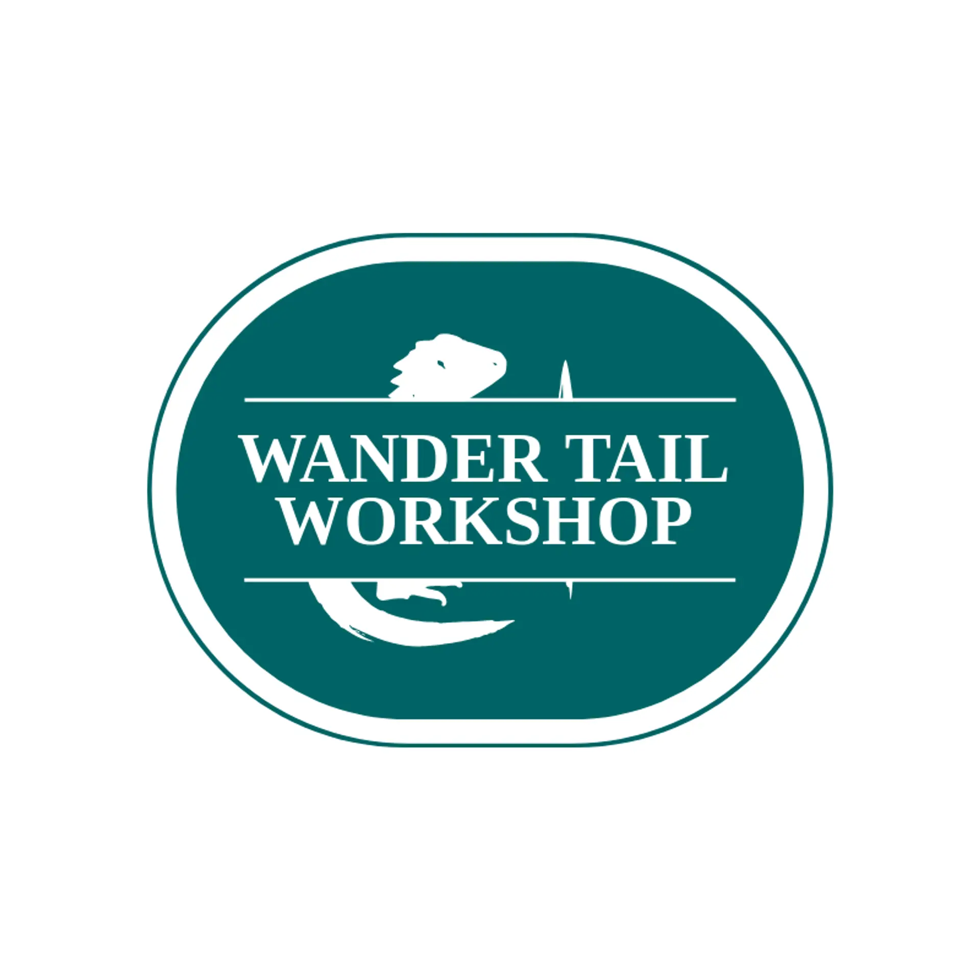 Wander Tail Workshop logo for lizard