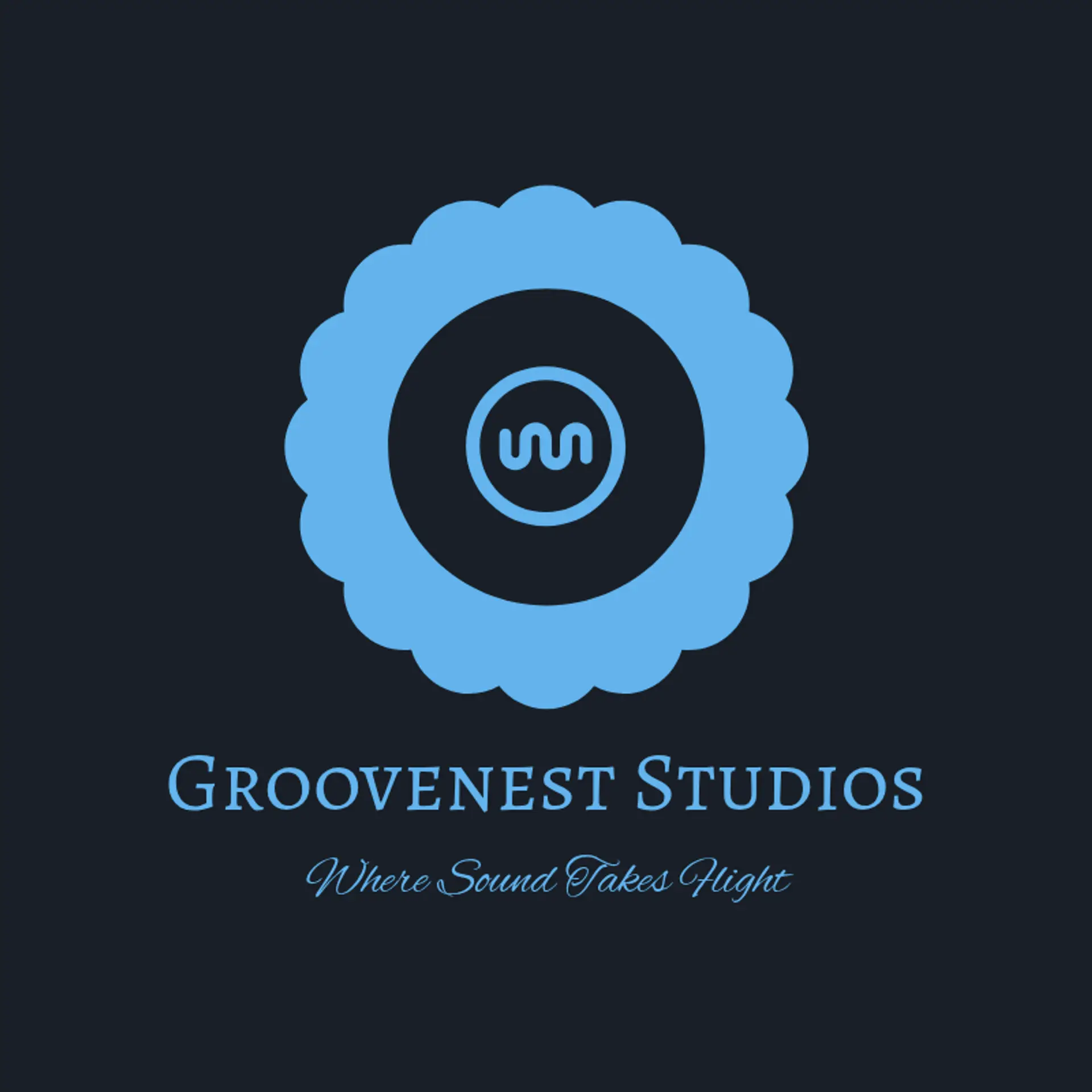 HarmonyWorks Studio logo for music studio