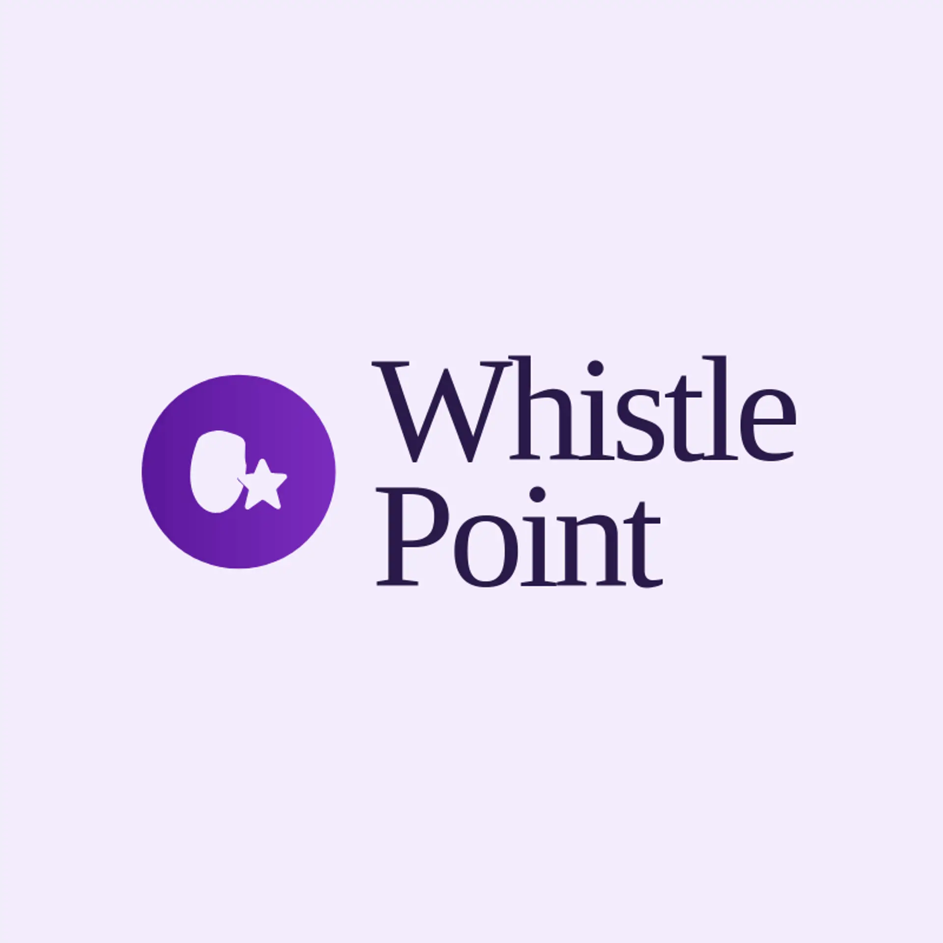 Whistle Point logo for american football