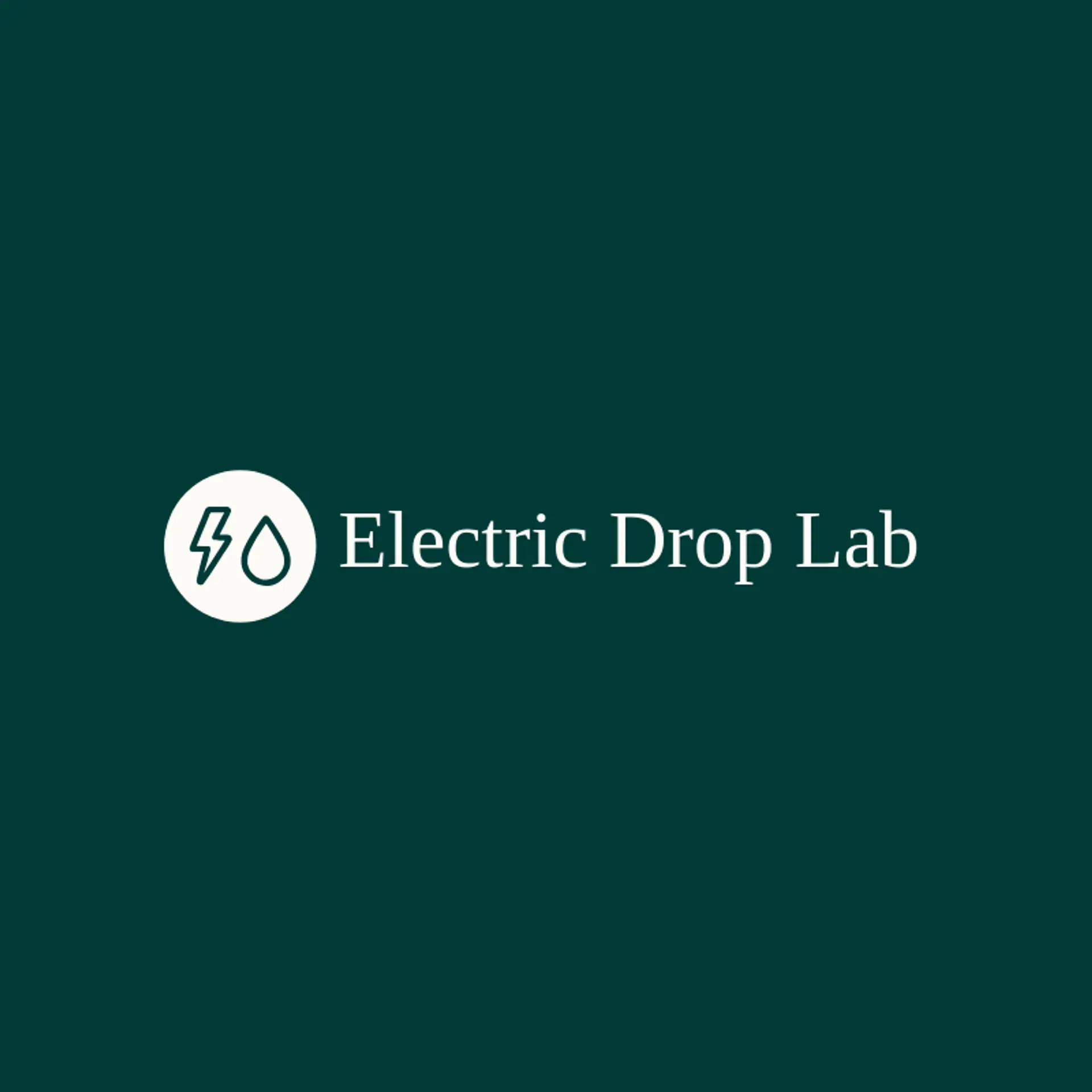 Electric Drop Lab logo for drip