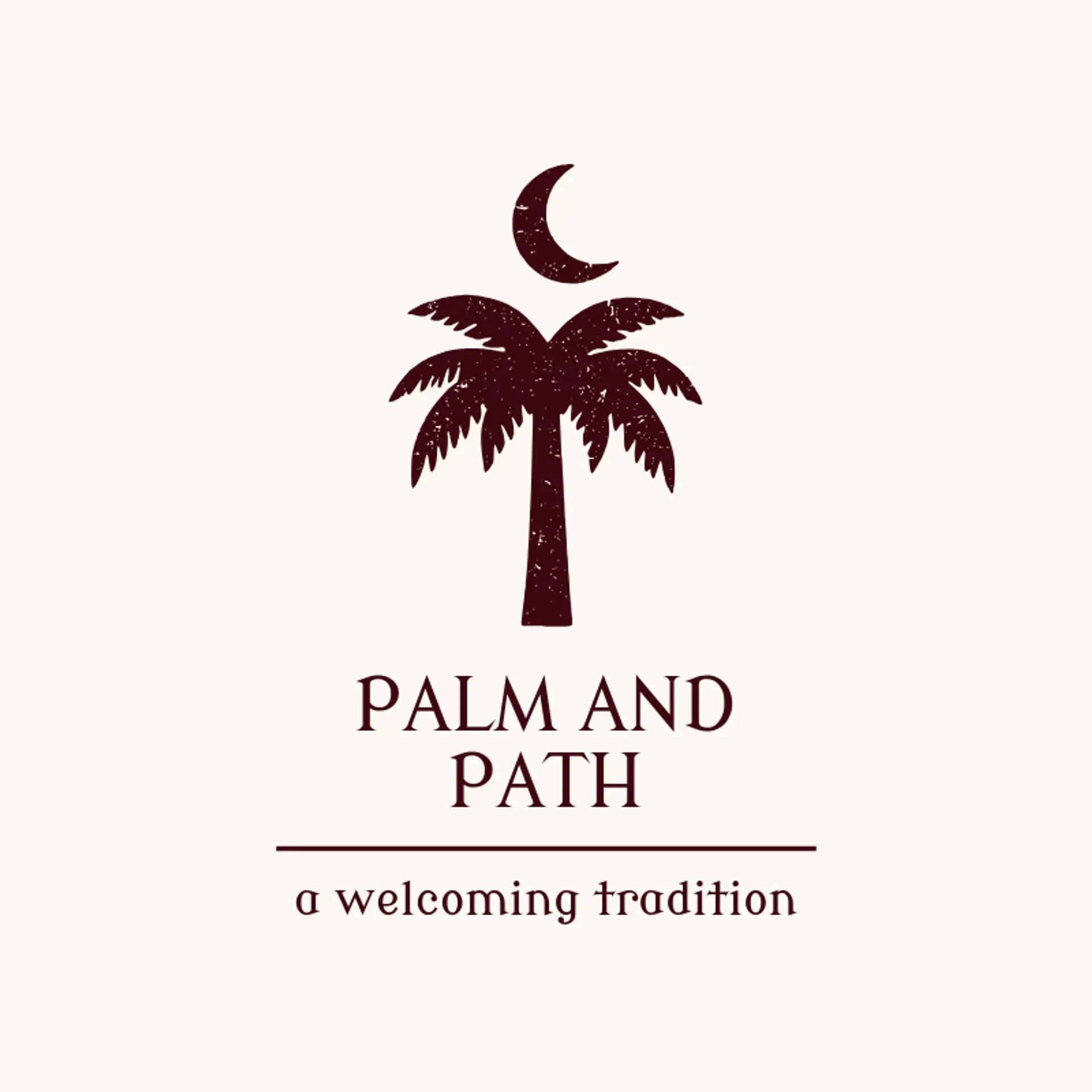 Palm and Path logo for islamic