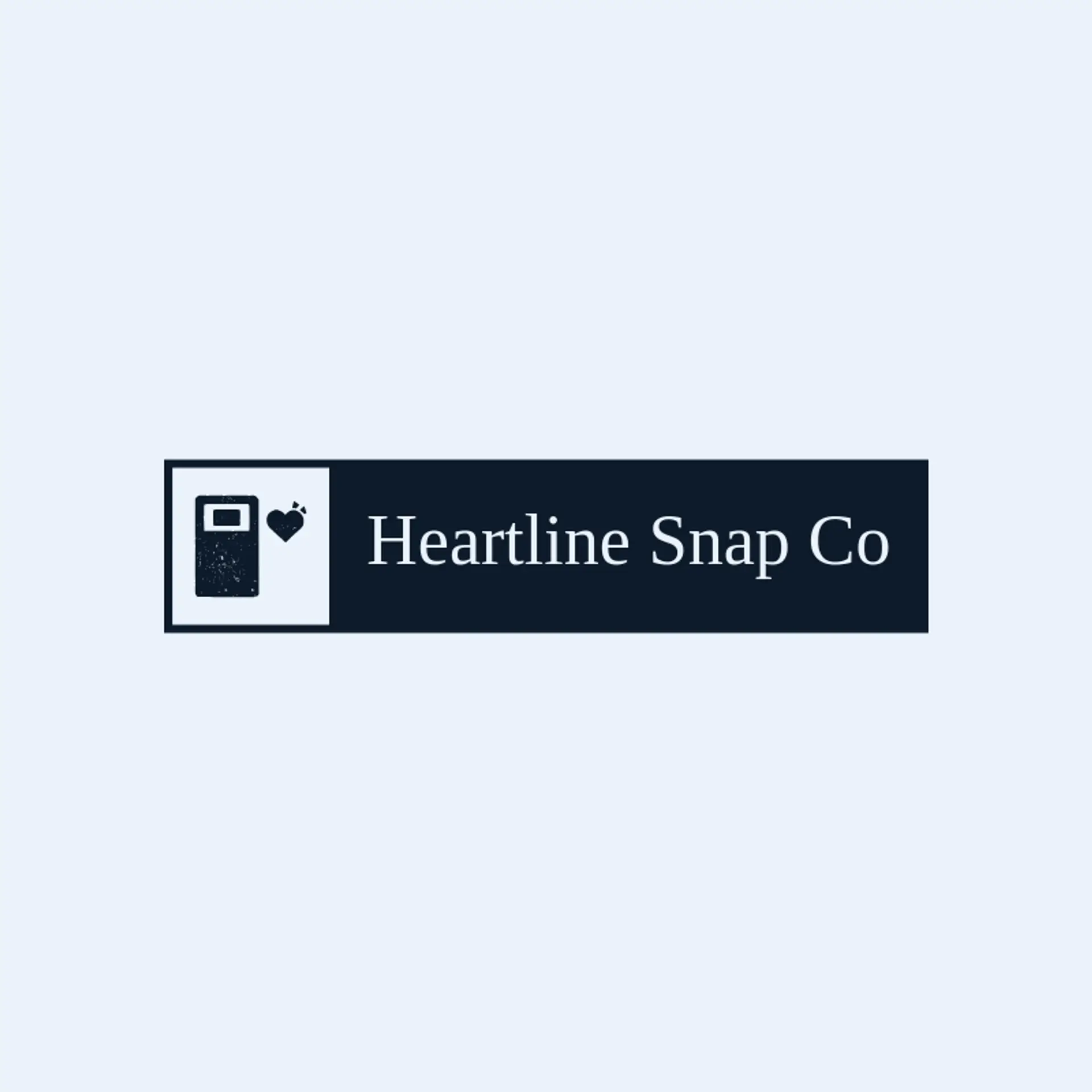 Heartline Snap Co logo for photo booth