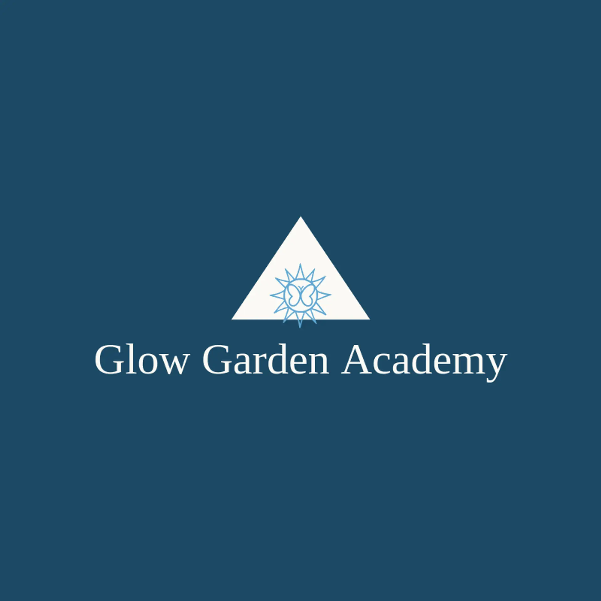 Glow Garden Academy logo for childcare