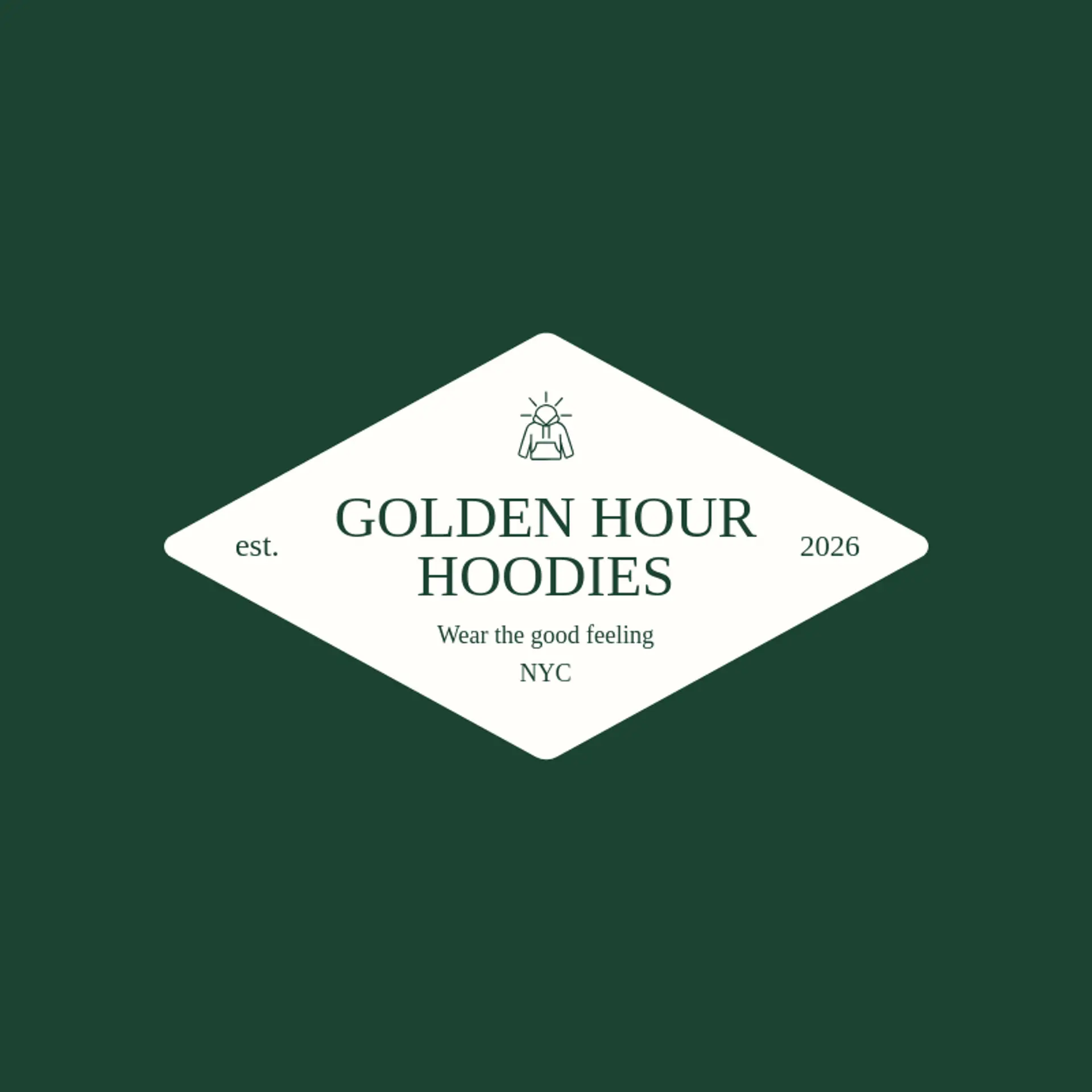 Golden Hour Hoodies logo for hoodie
