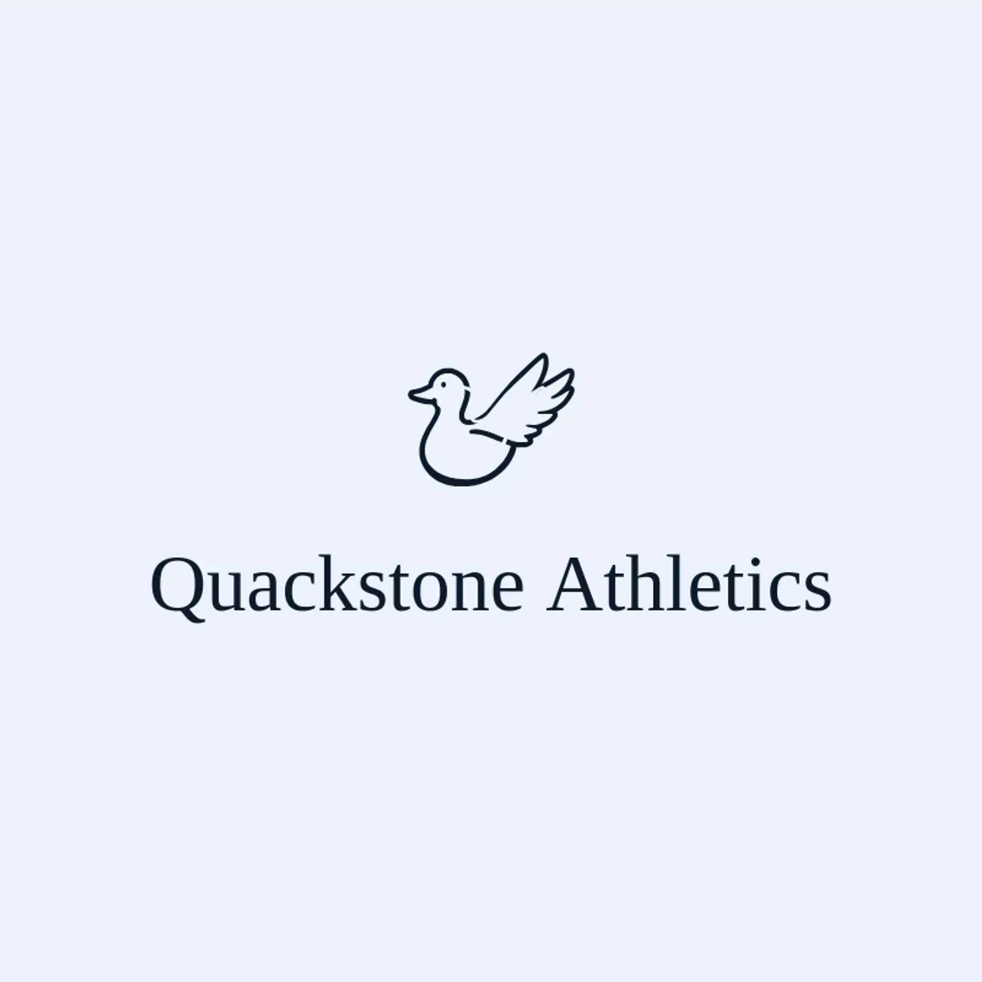 Quackstone Athletics logo for duck