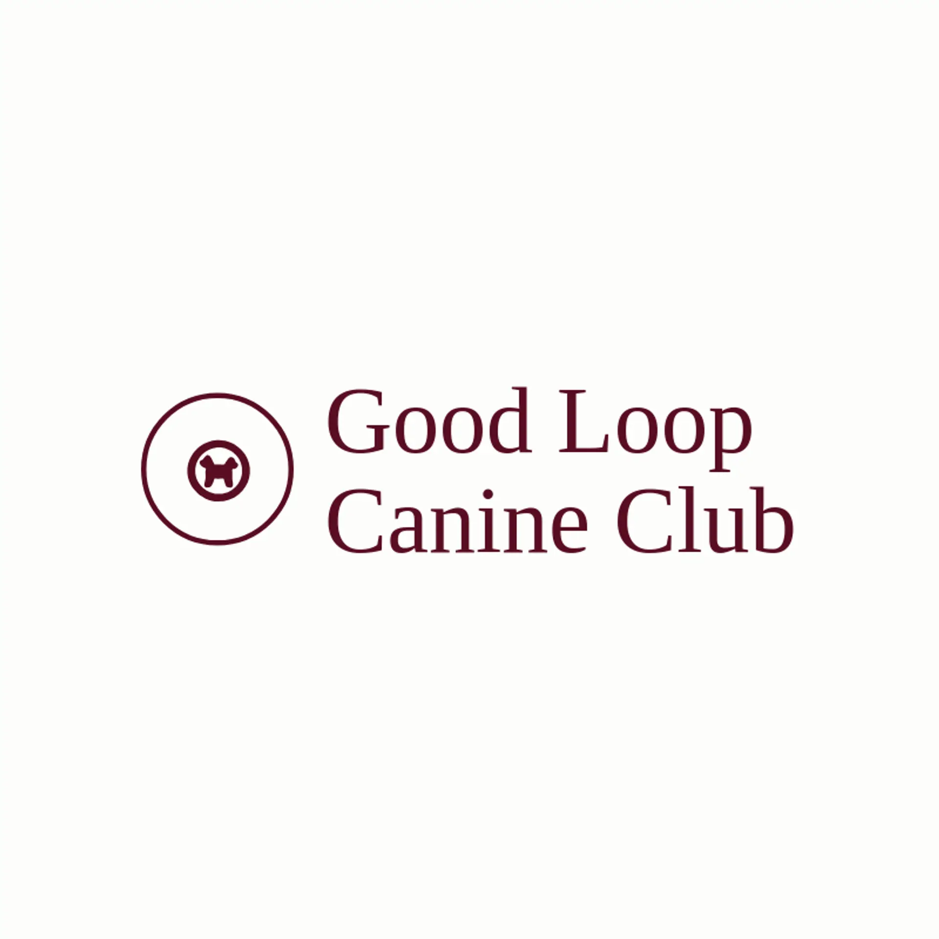 Good Loop Canine Club logo for dog training
