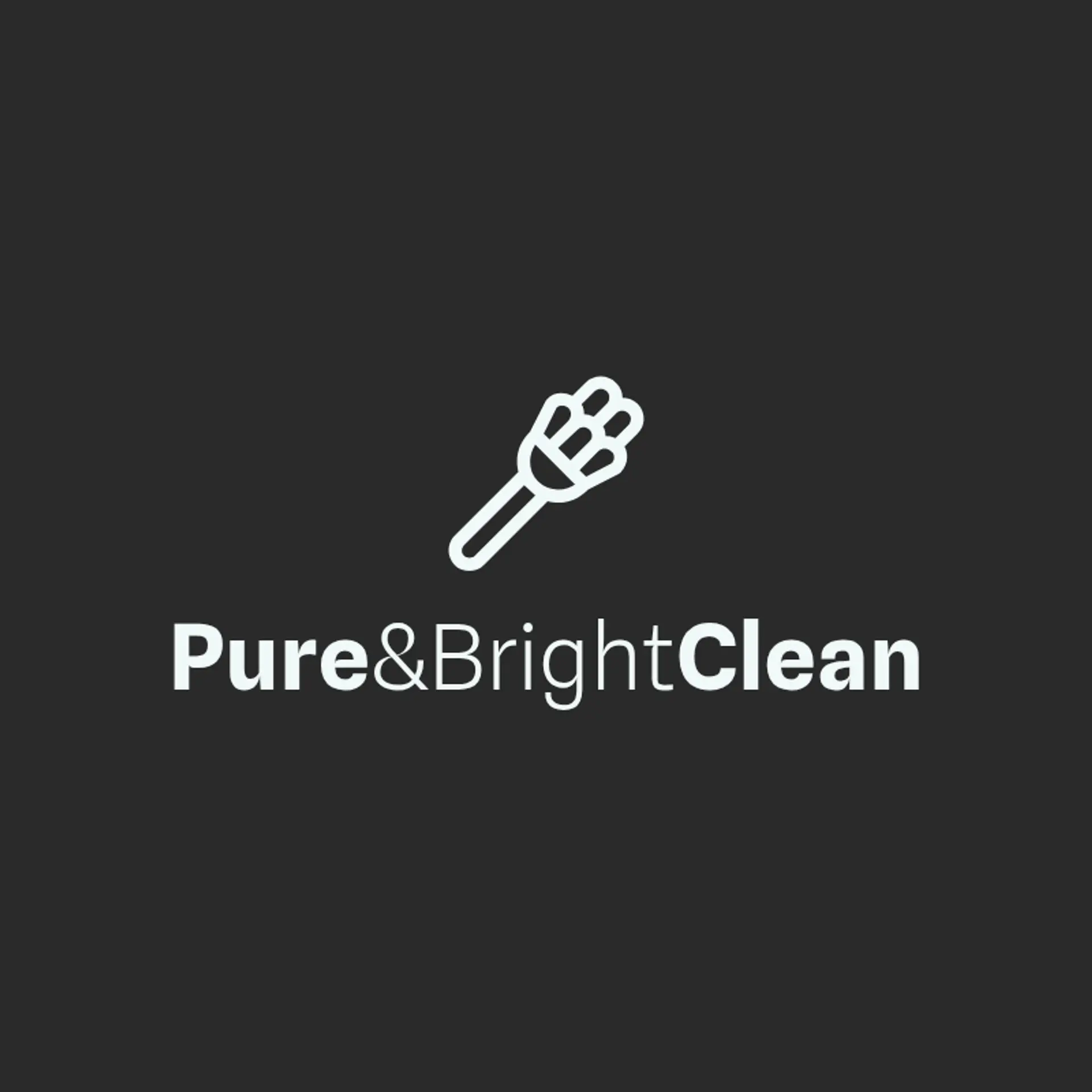Pure & Bright Clean logo for cleaning services