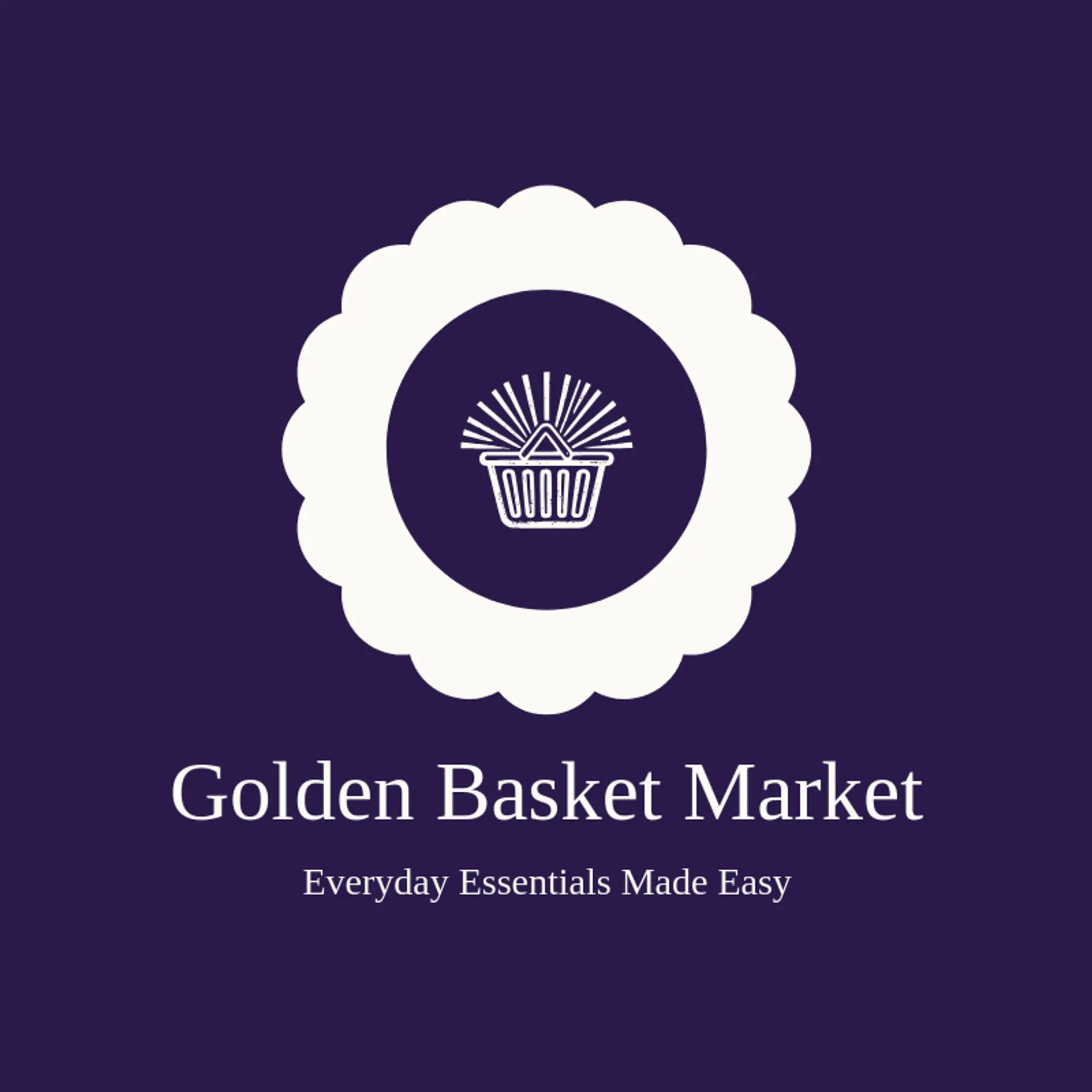 Golden Basket Market logo for convenience store