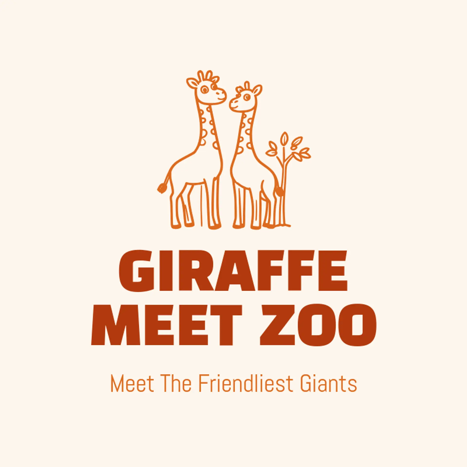 Giraffe Meet Zoo logo for giraffe