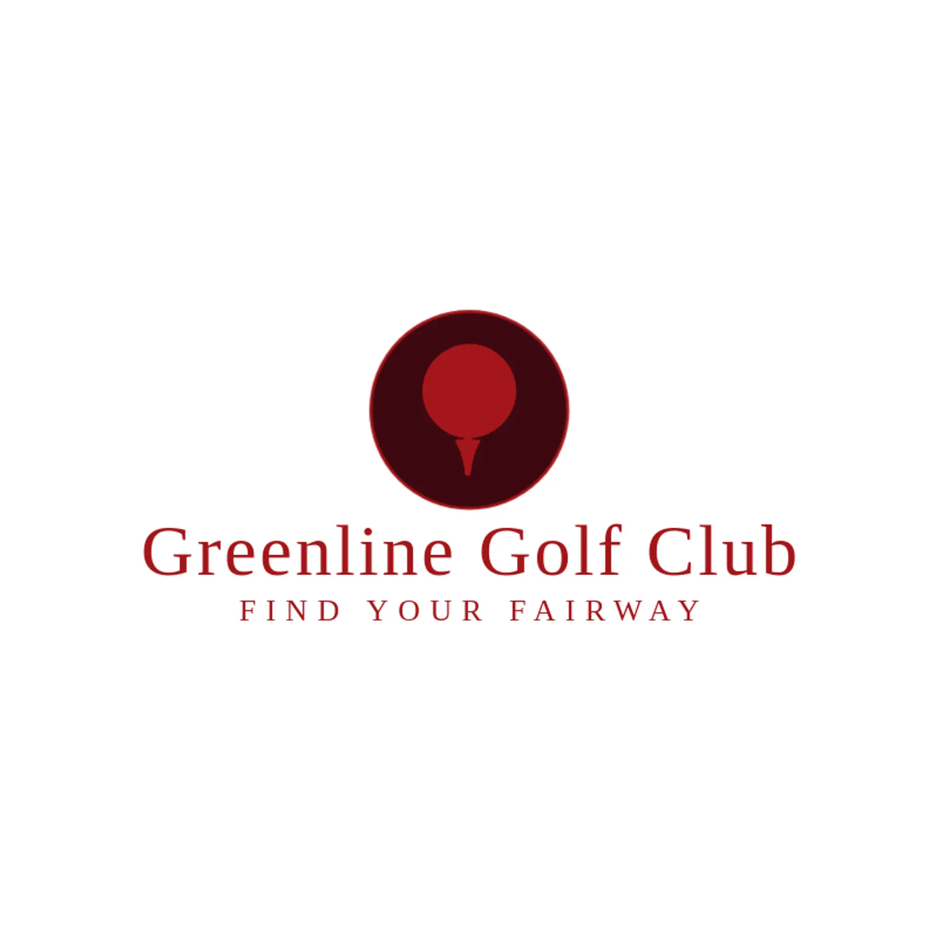 Greenline Golf Club logo for golf ball