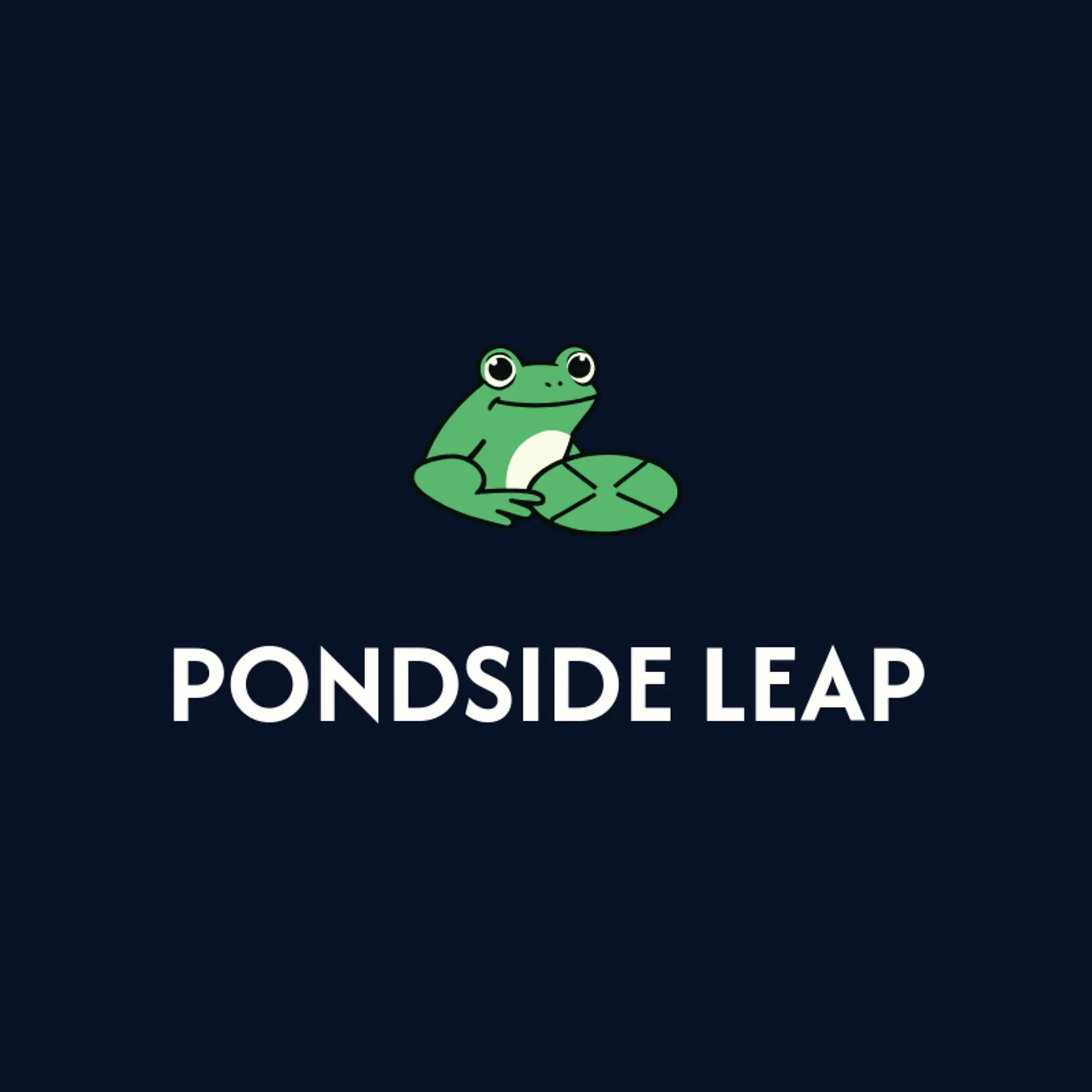 Pondside Leap logo for frog