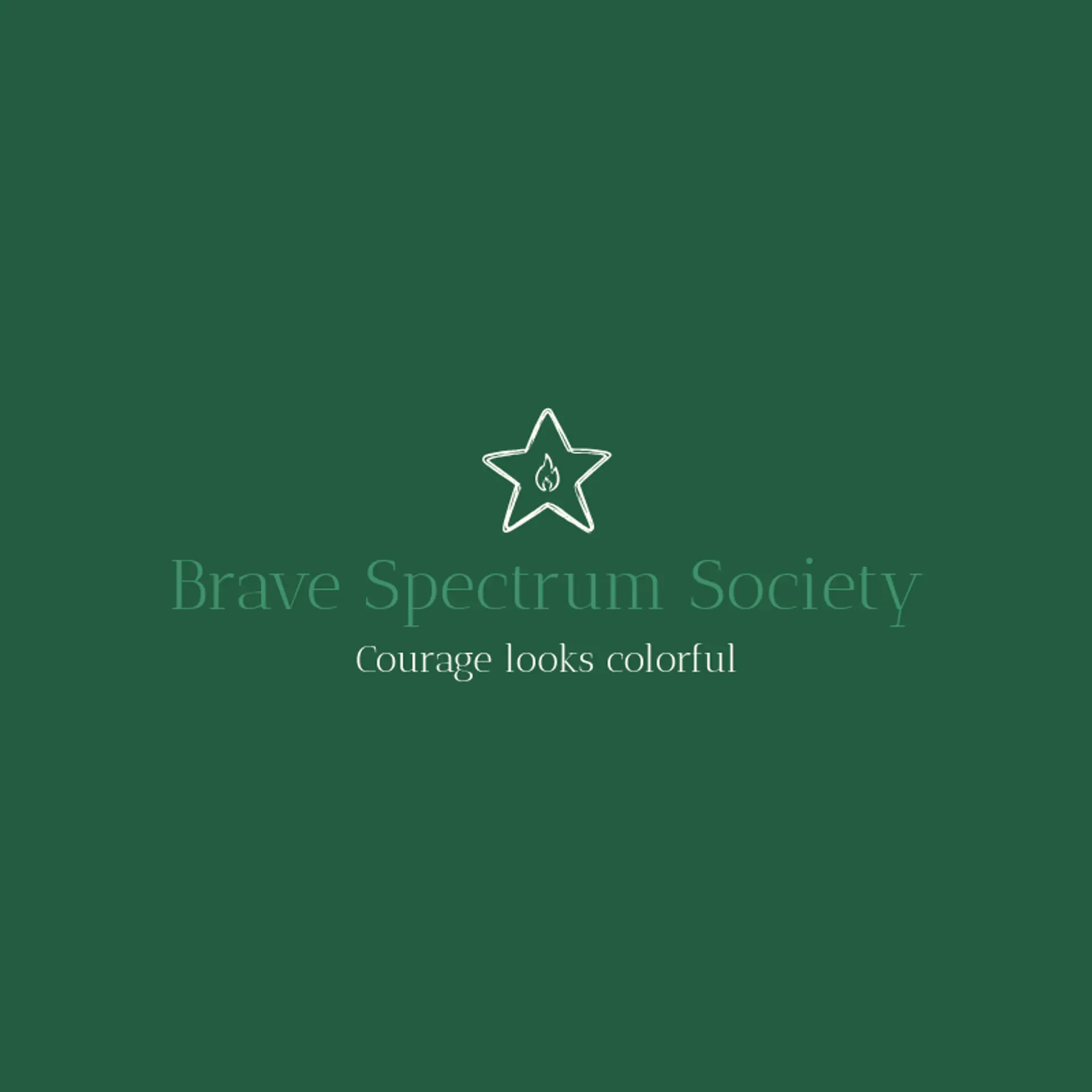 Brave Spectrum Society logo for pride