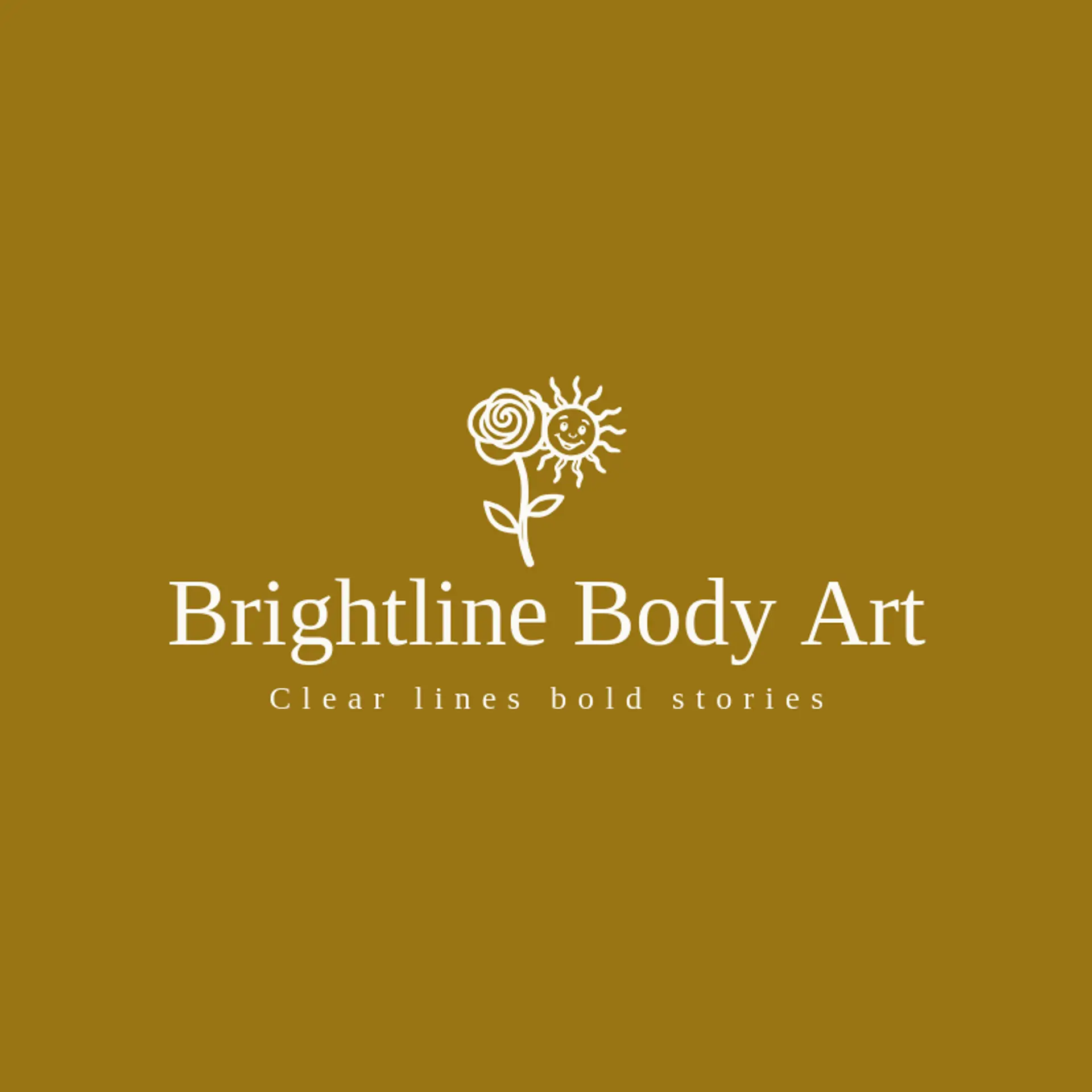 Brightline Body Art logo for tattoo shop