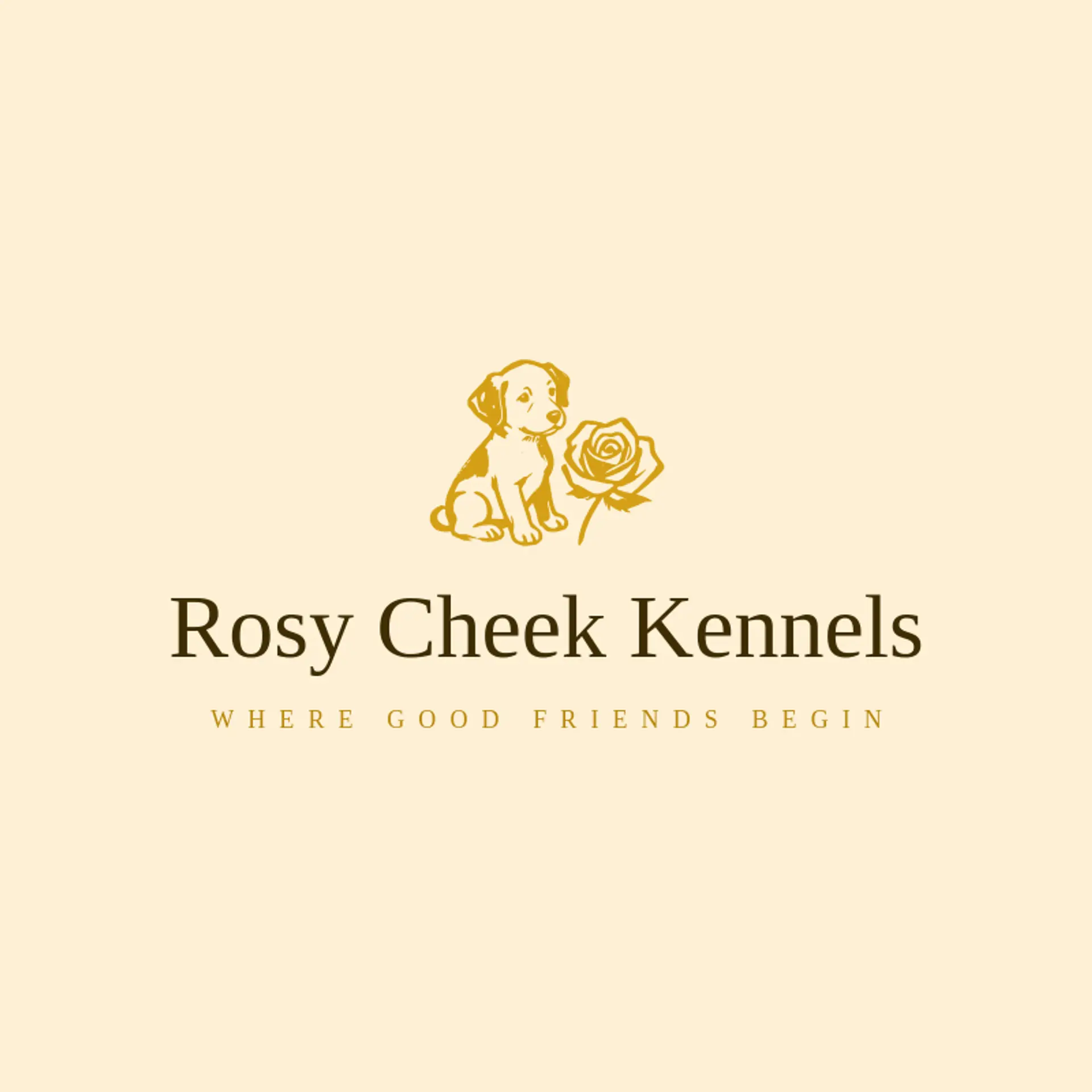 Rosy Cheek Kennels logo for puppy