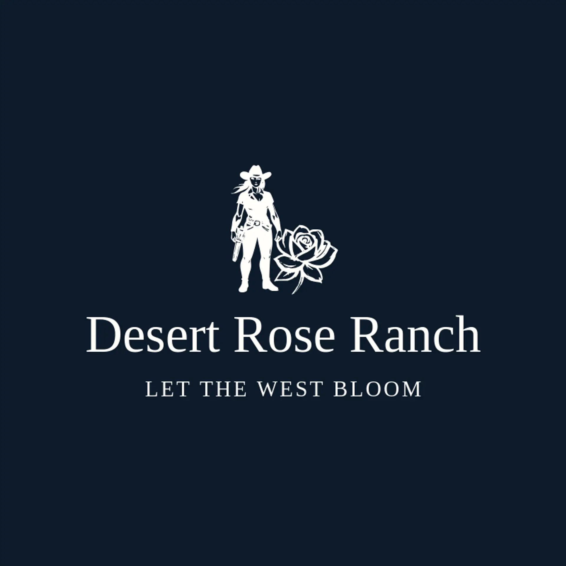 Desert Rose Ranch logo for cowgirl