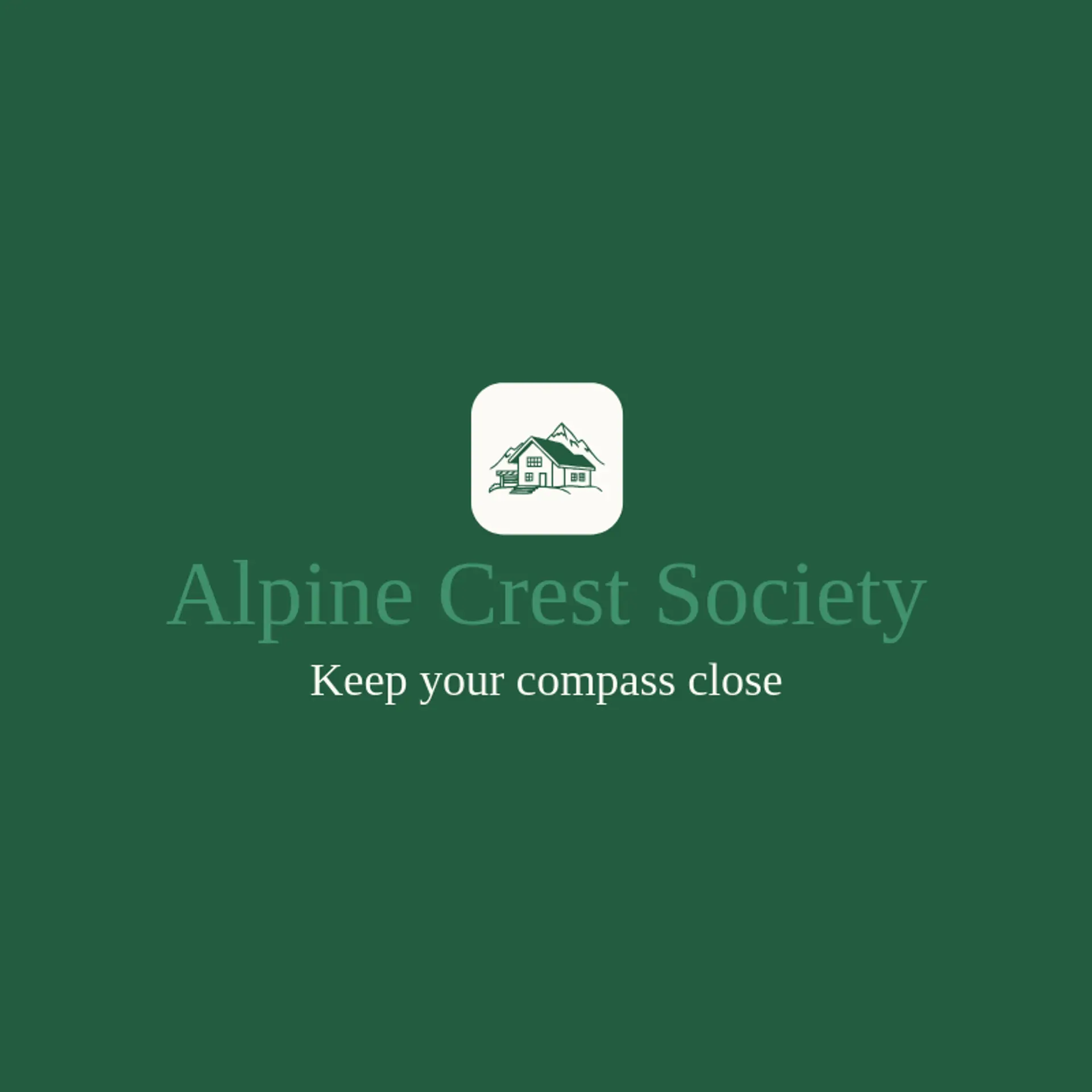 Alpine Crest Society logo for alpine