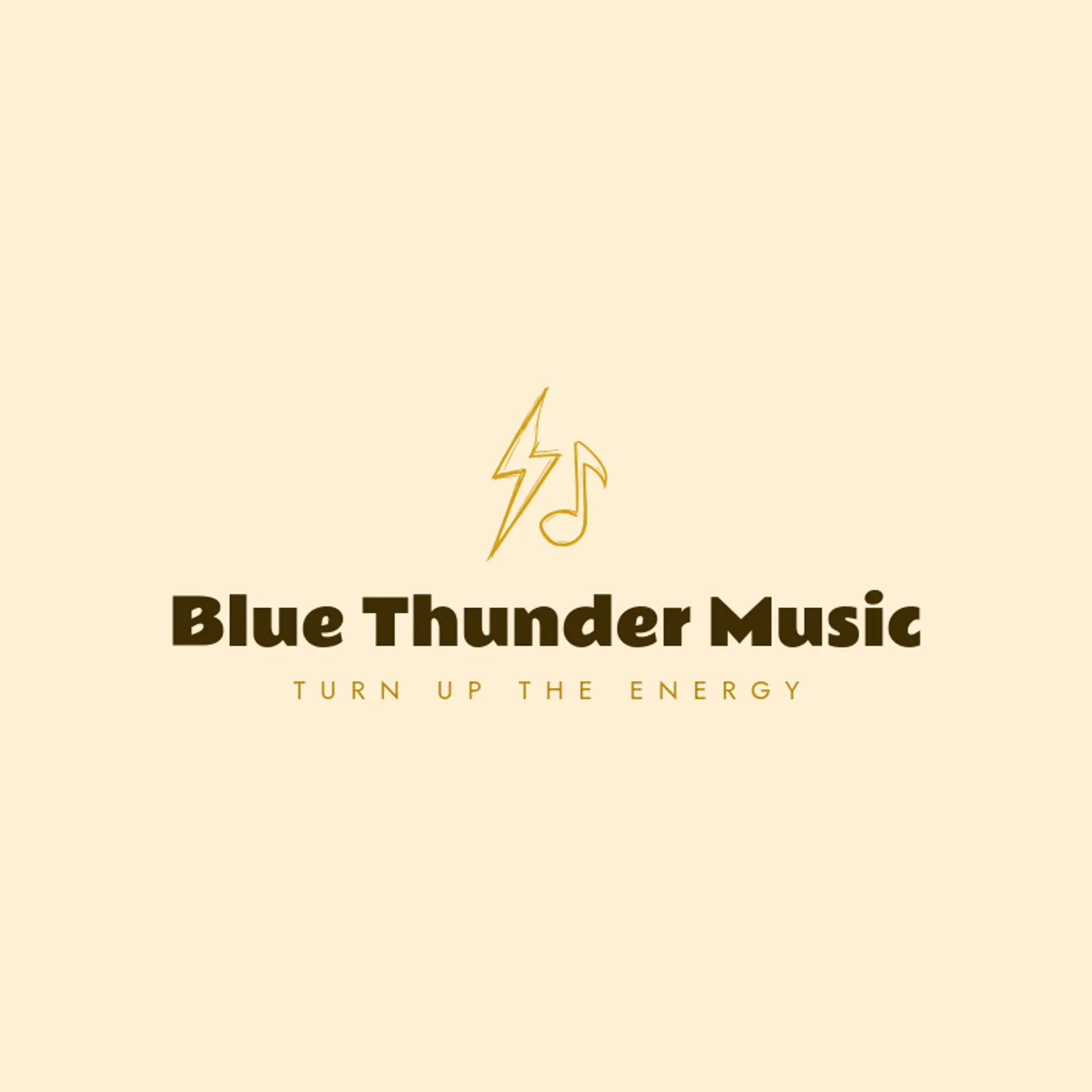 Blue Thunder Music logo for lightning