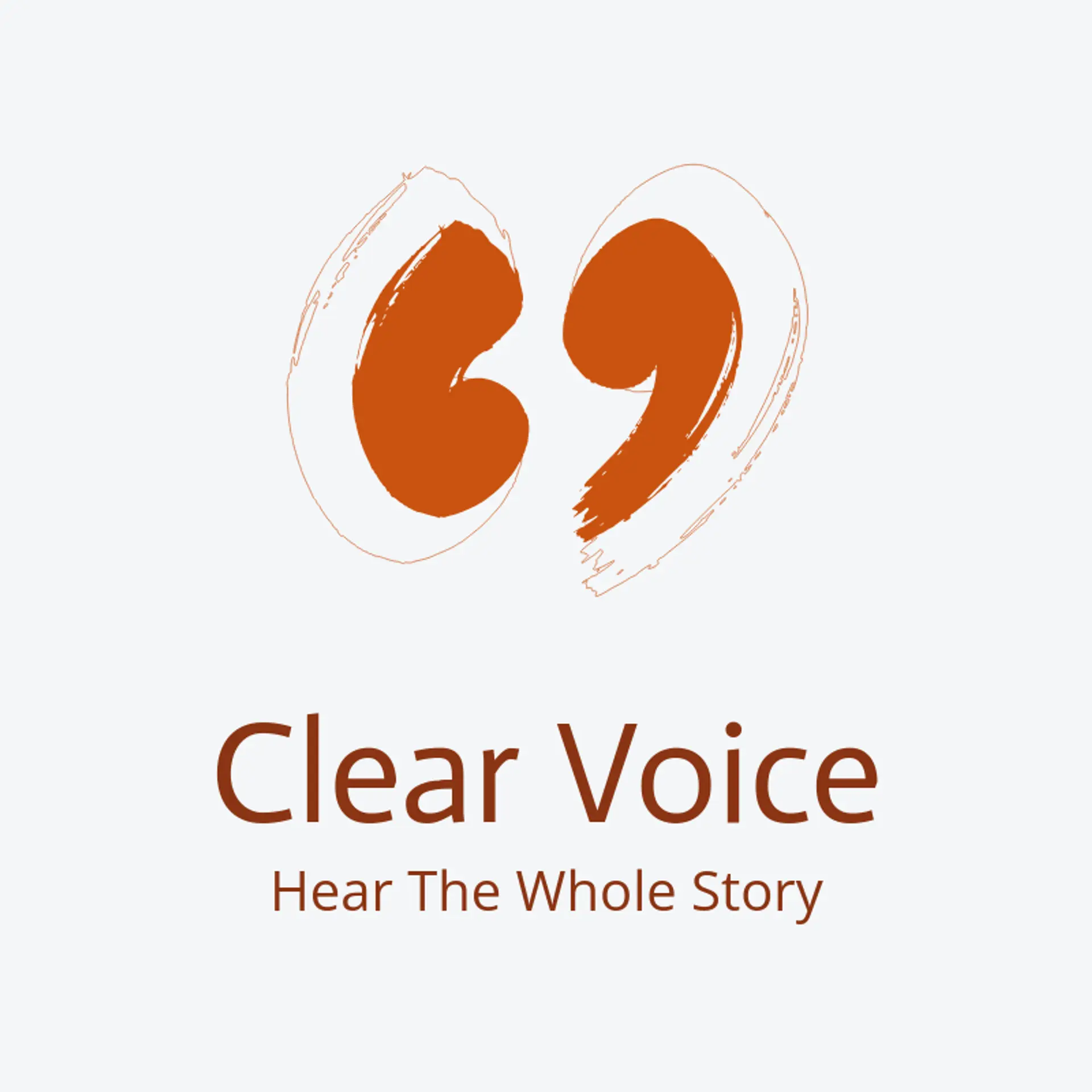 Clear Voice logo for news